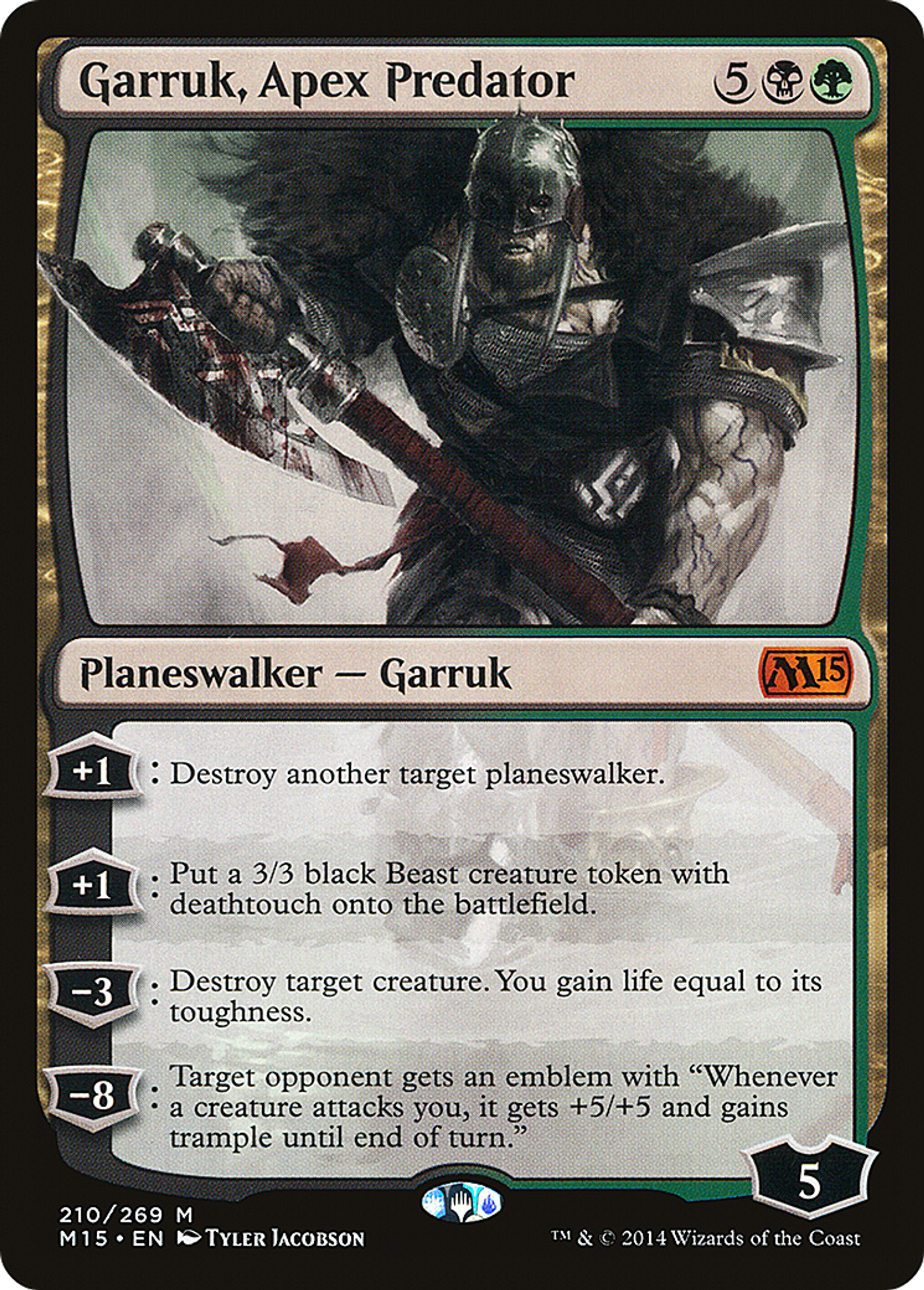 Garruk, Apex Predator — Magic 2015 — Magic: The Gathering