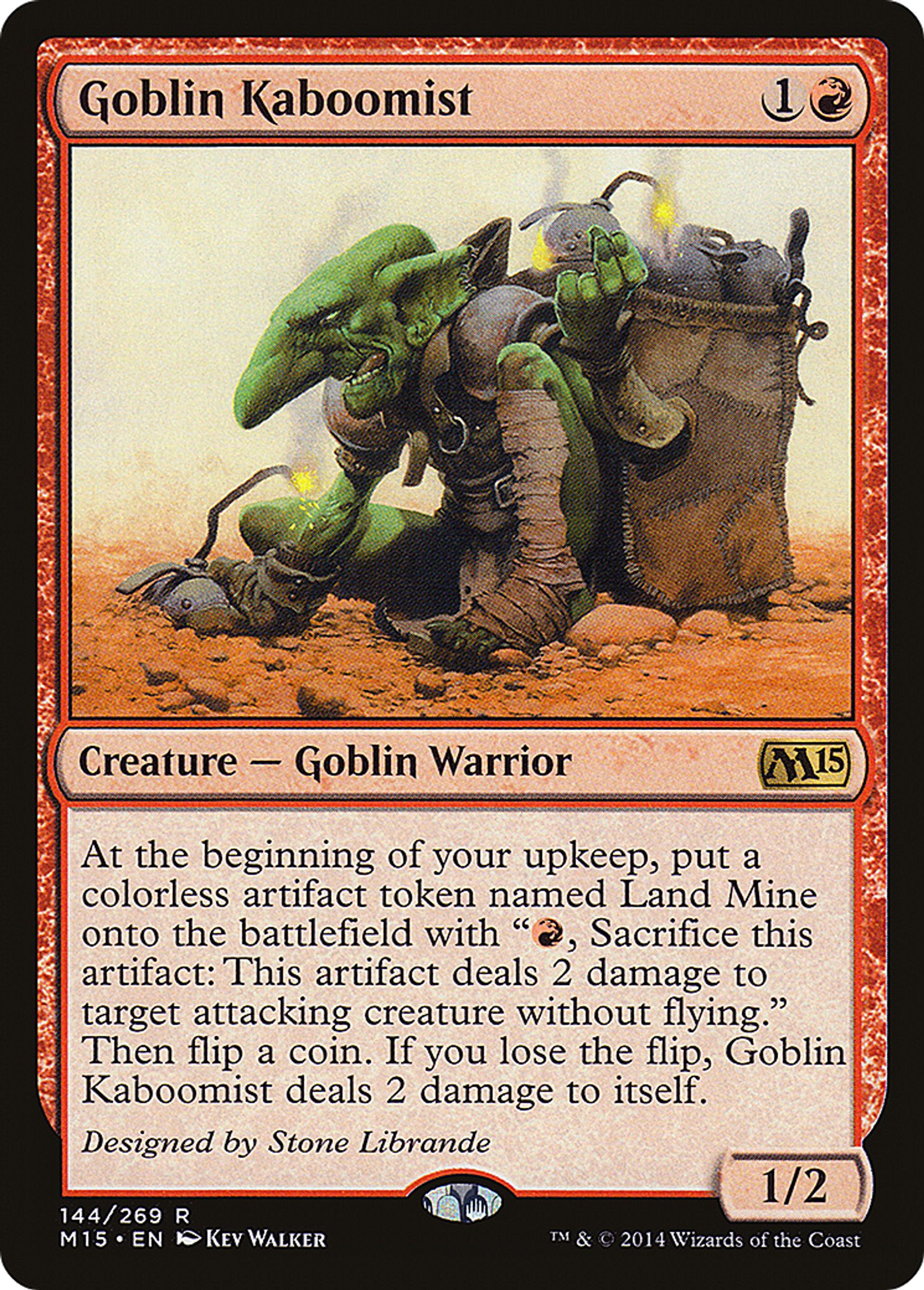 Goblin Kaboomist — Magic 2015 — Magic: The Gathering