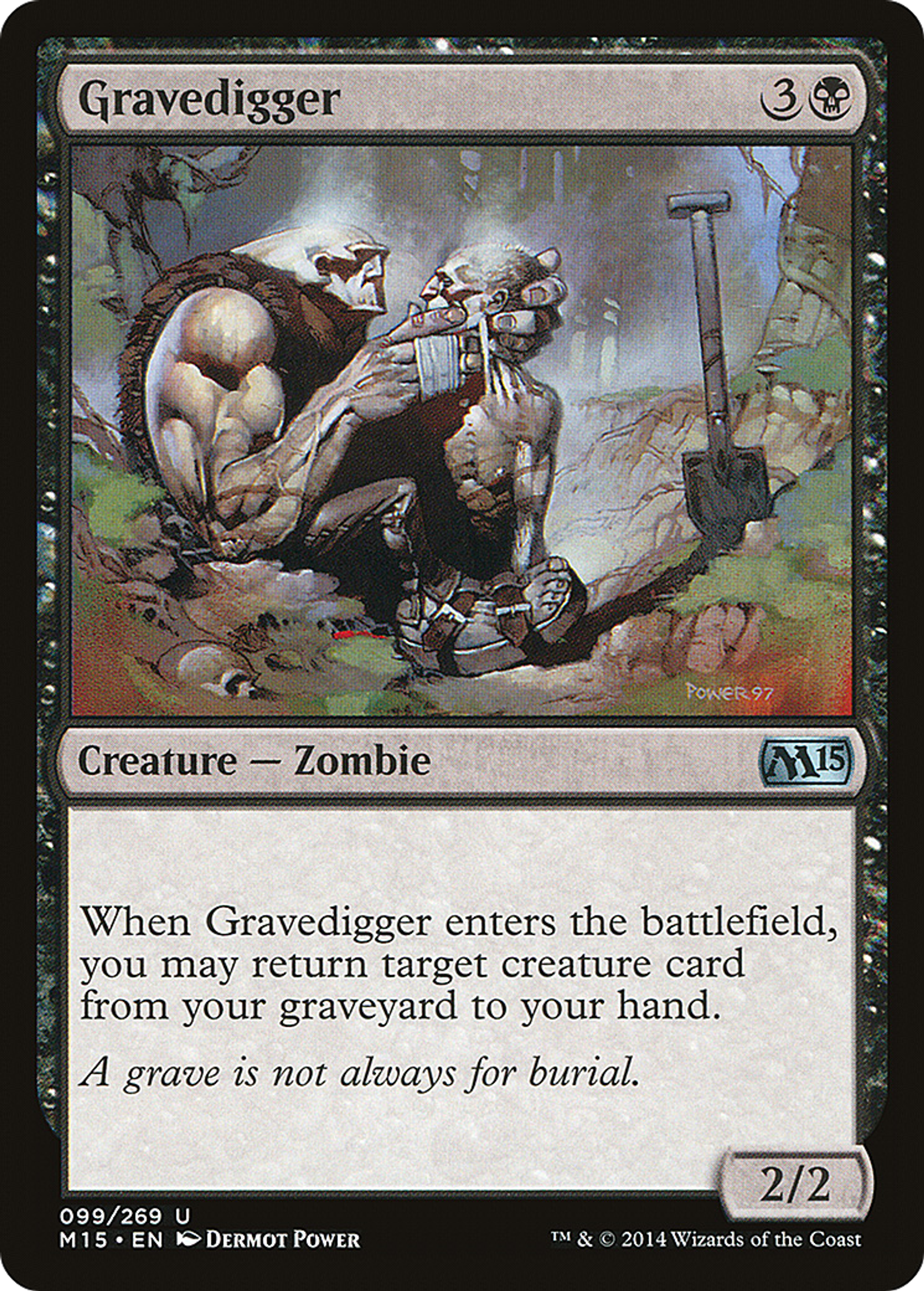 Gravedigger — Magic 2015 — Magic: The Gathering