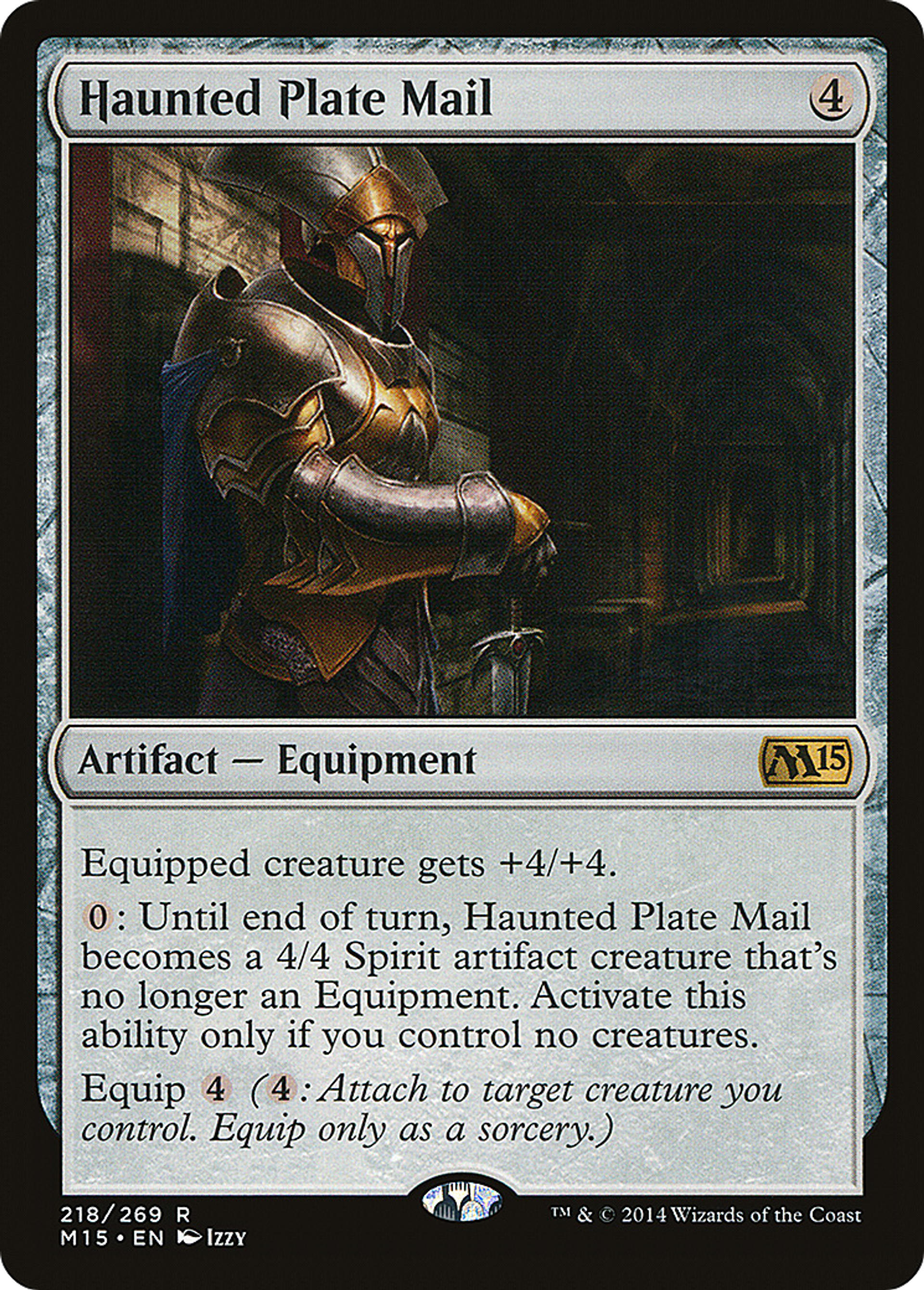 Haunted Plate Mail — Magic 2015 — Magic: The Gathering
