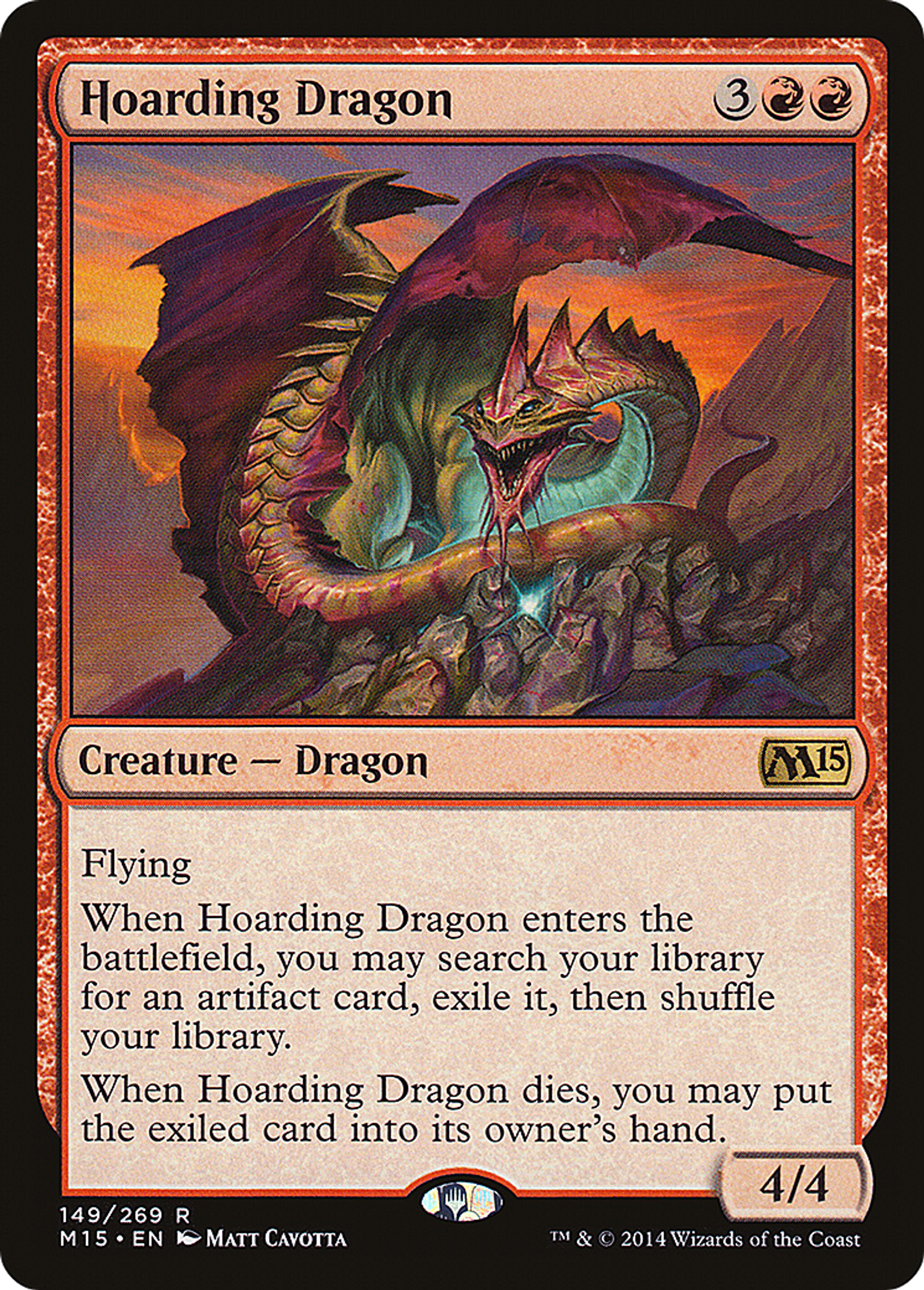 Hoarding Dragon — Magic 2015 — Magic: The Gathering