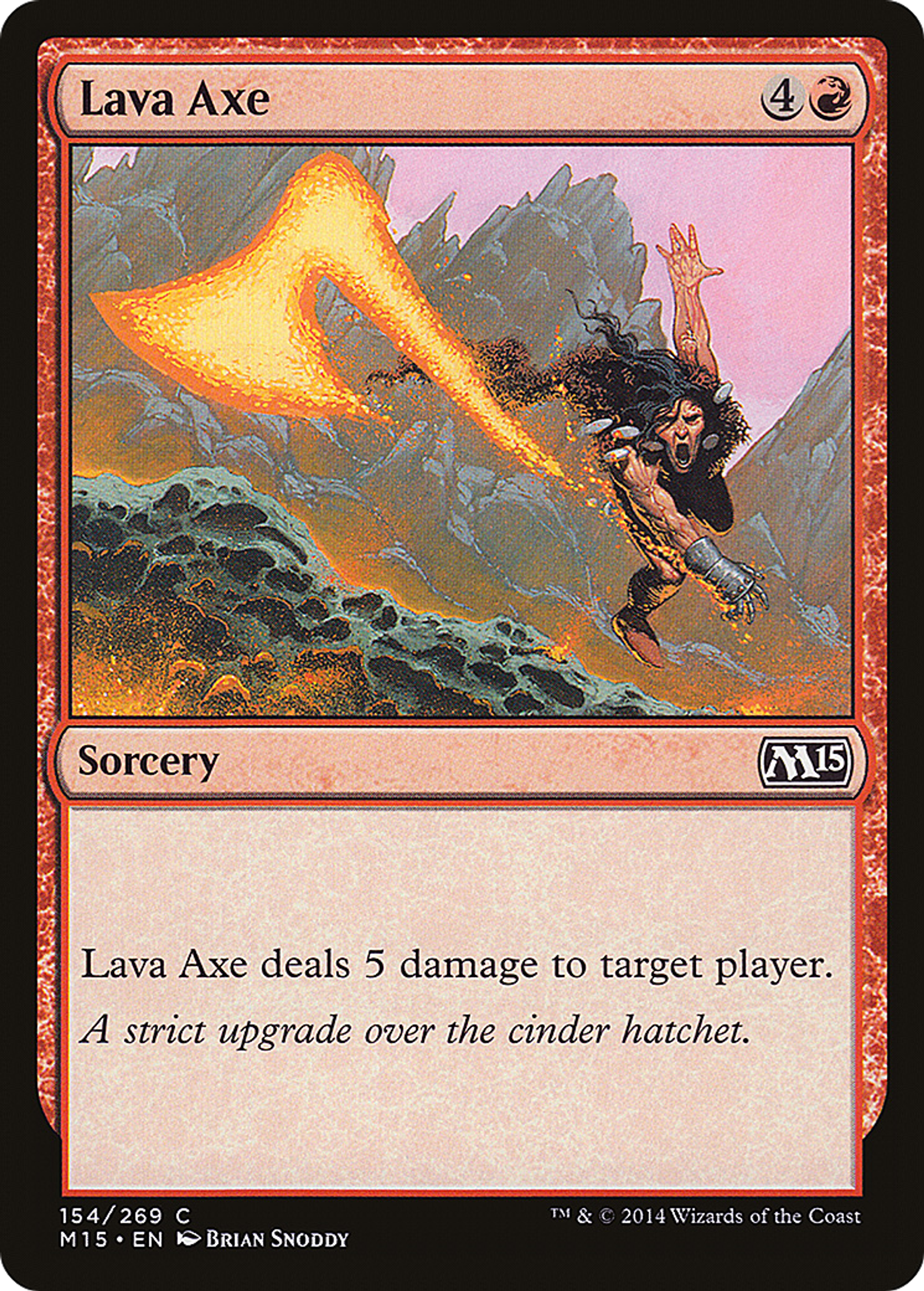 Lava Axe — Magic 2015 — Magic: The Gathering