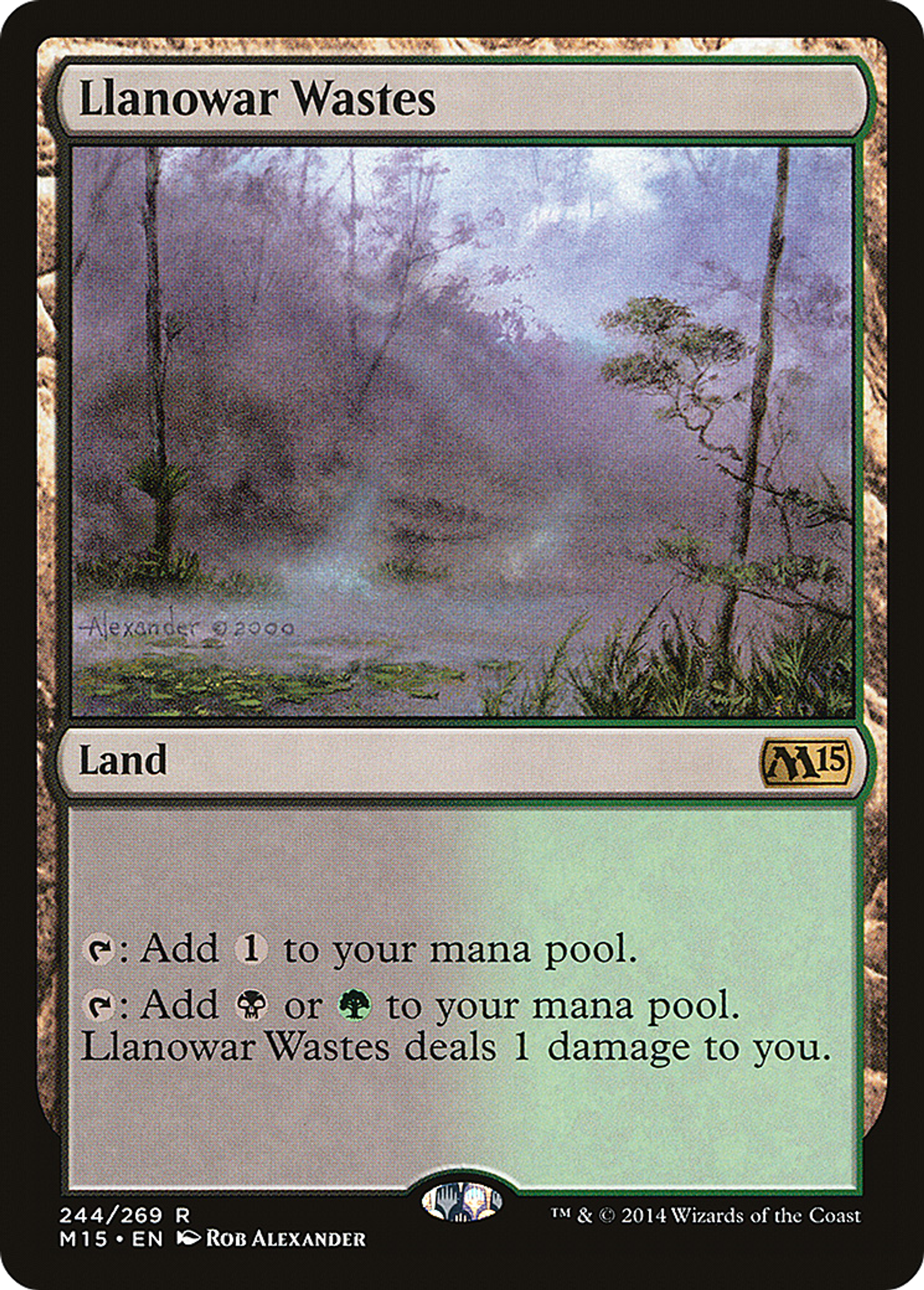 Llanowar Wastes — Magic 2015 — Magic: The Gathering