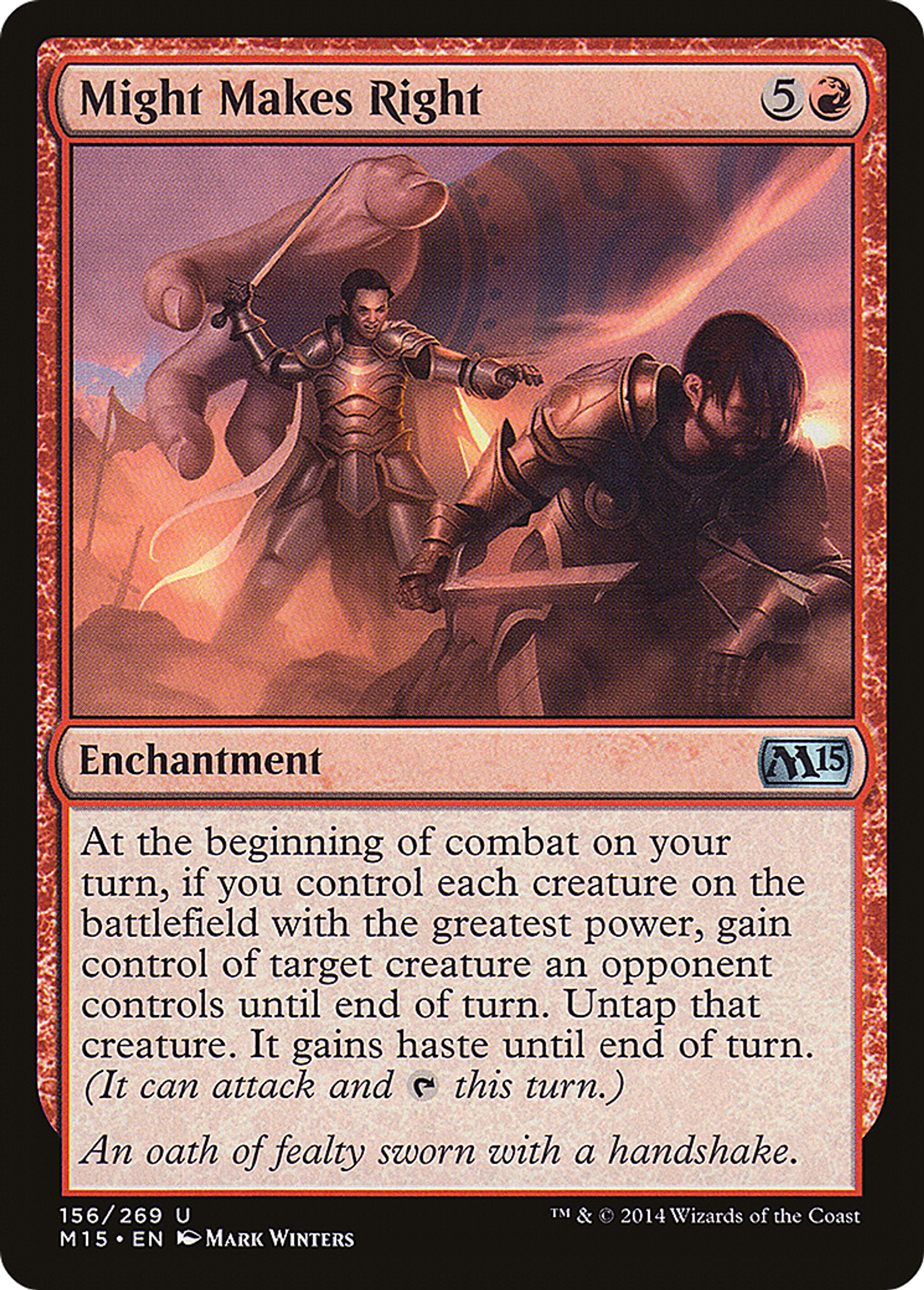 Might Makes Right — Magic 2015 — Magic: The Gathering