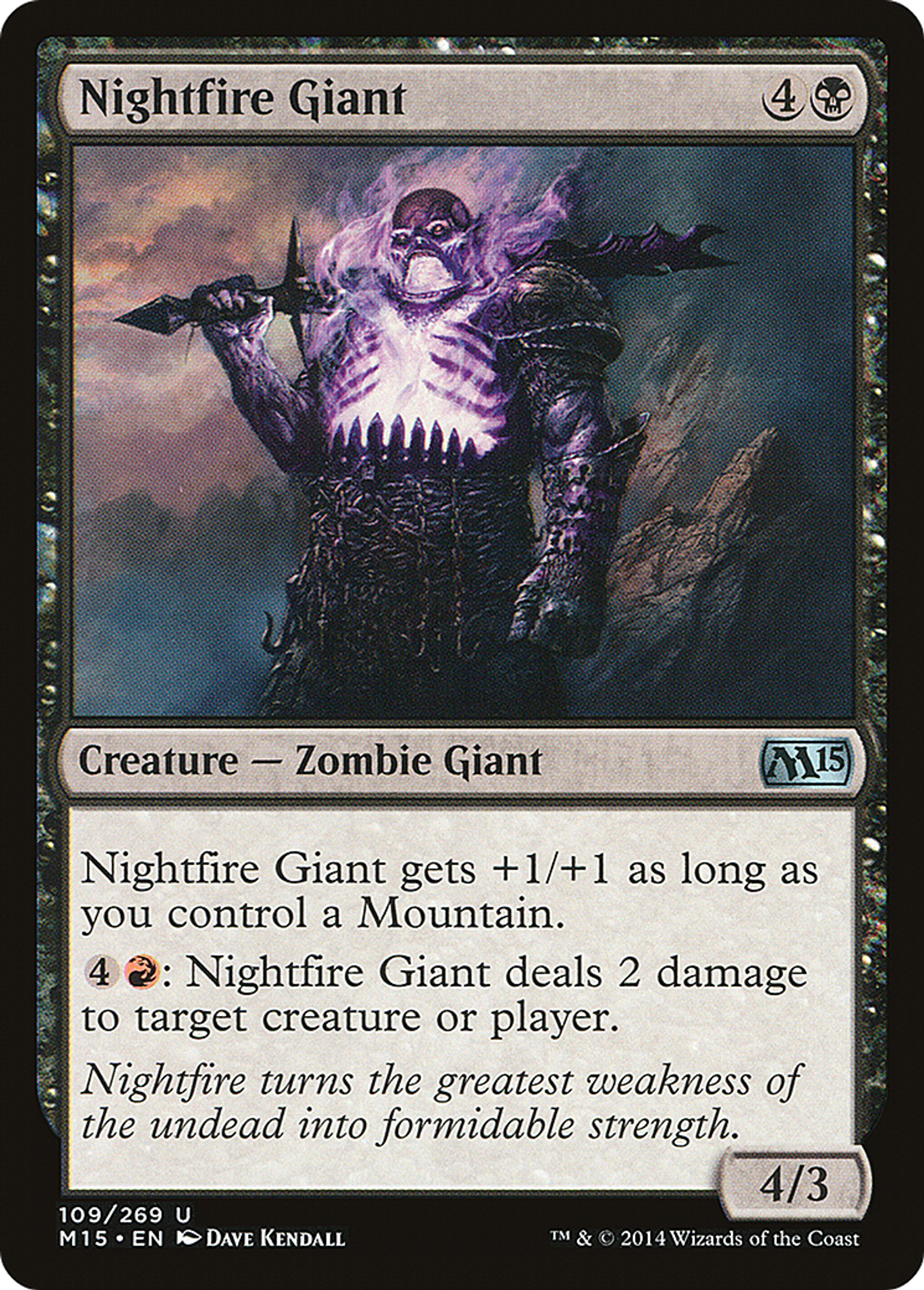 Nightfire Giant — Magic 2015 — Magic: The Gathering