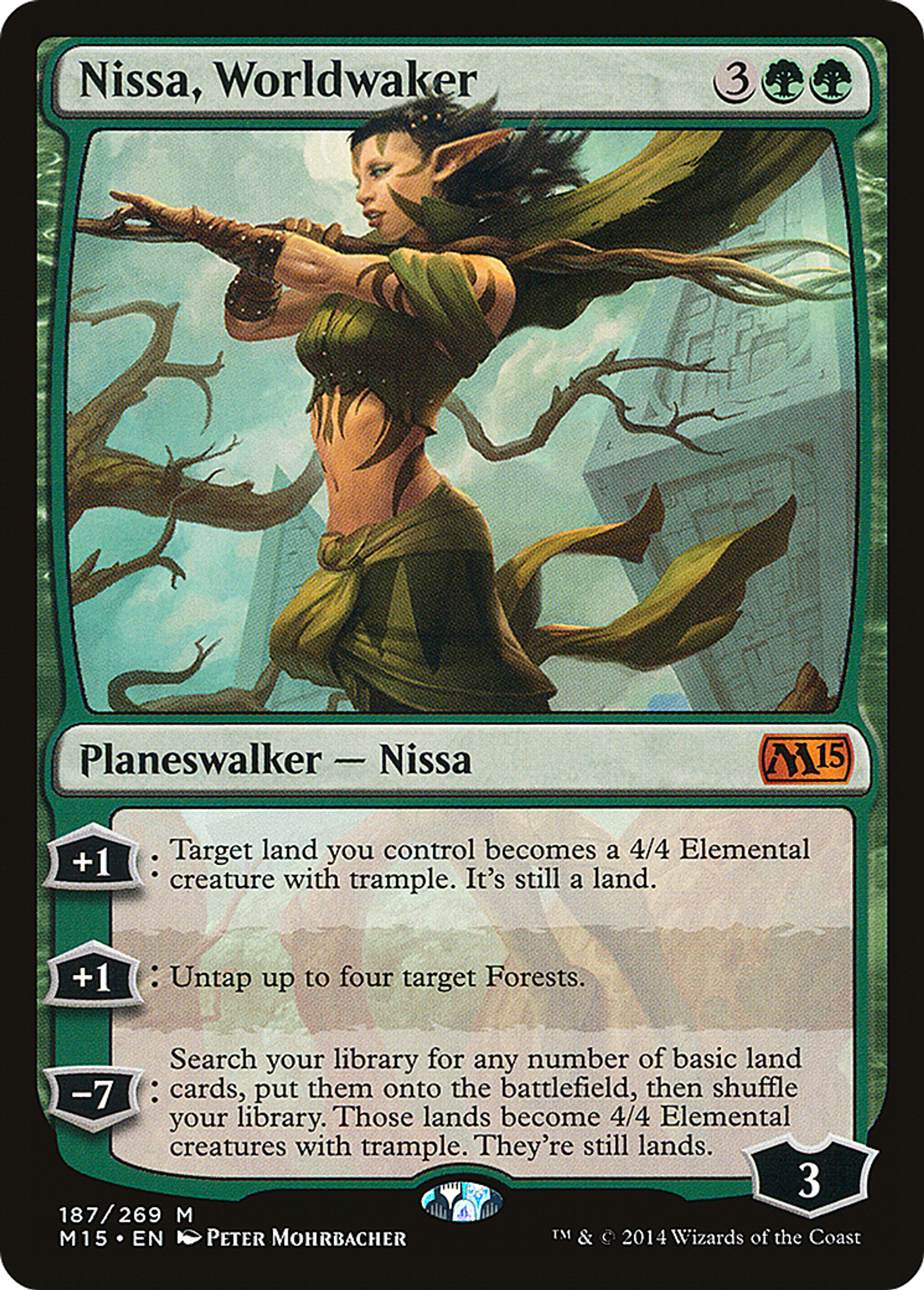 Nissa, Worldwaker — Magic 2015 — Magic: The Gathering