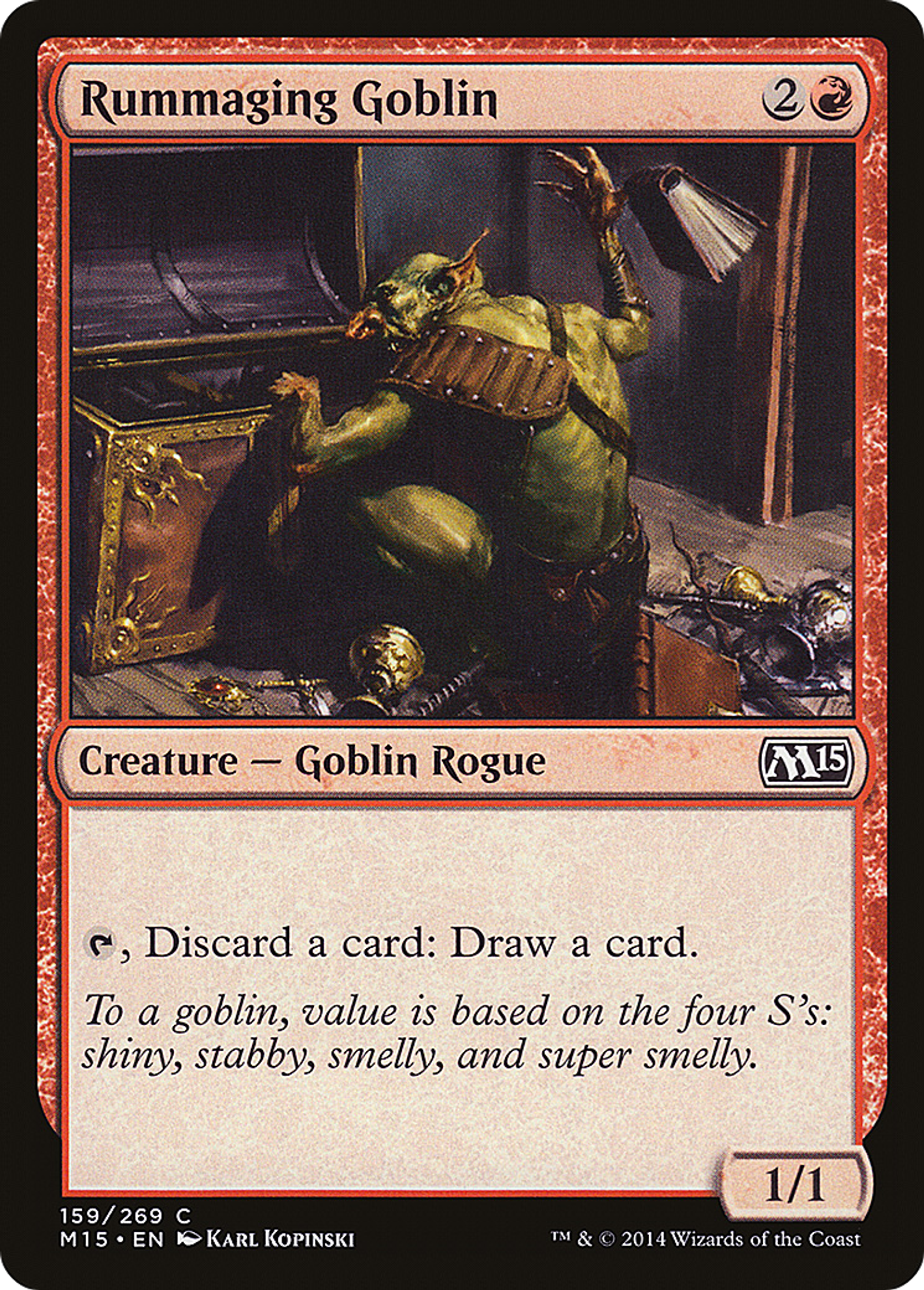 Rummaging Goblin — Magic 2015 — Magic: The Gathering