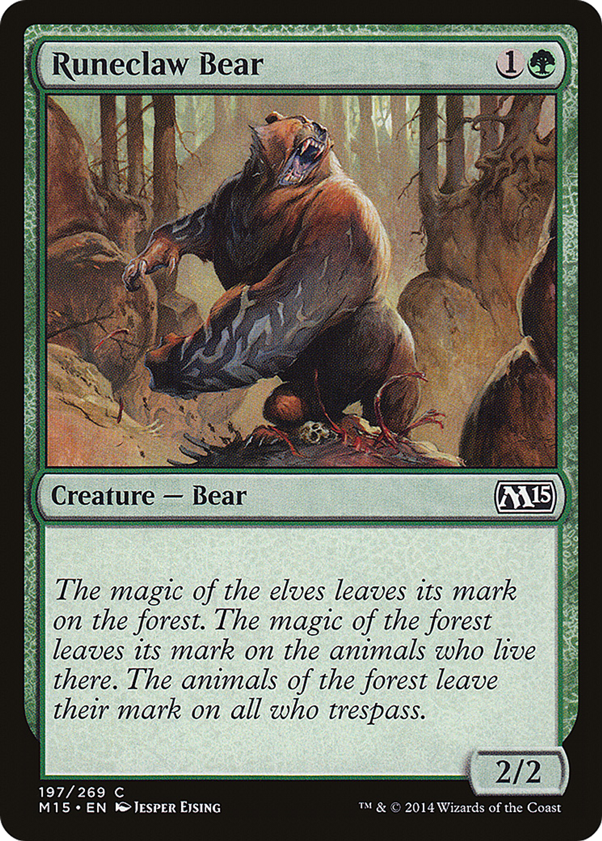 Runeclaw Bear — Magic 2015 — Magic: The Gathering