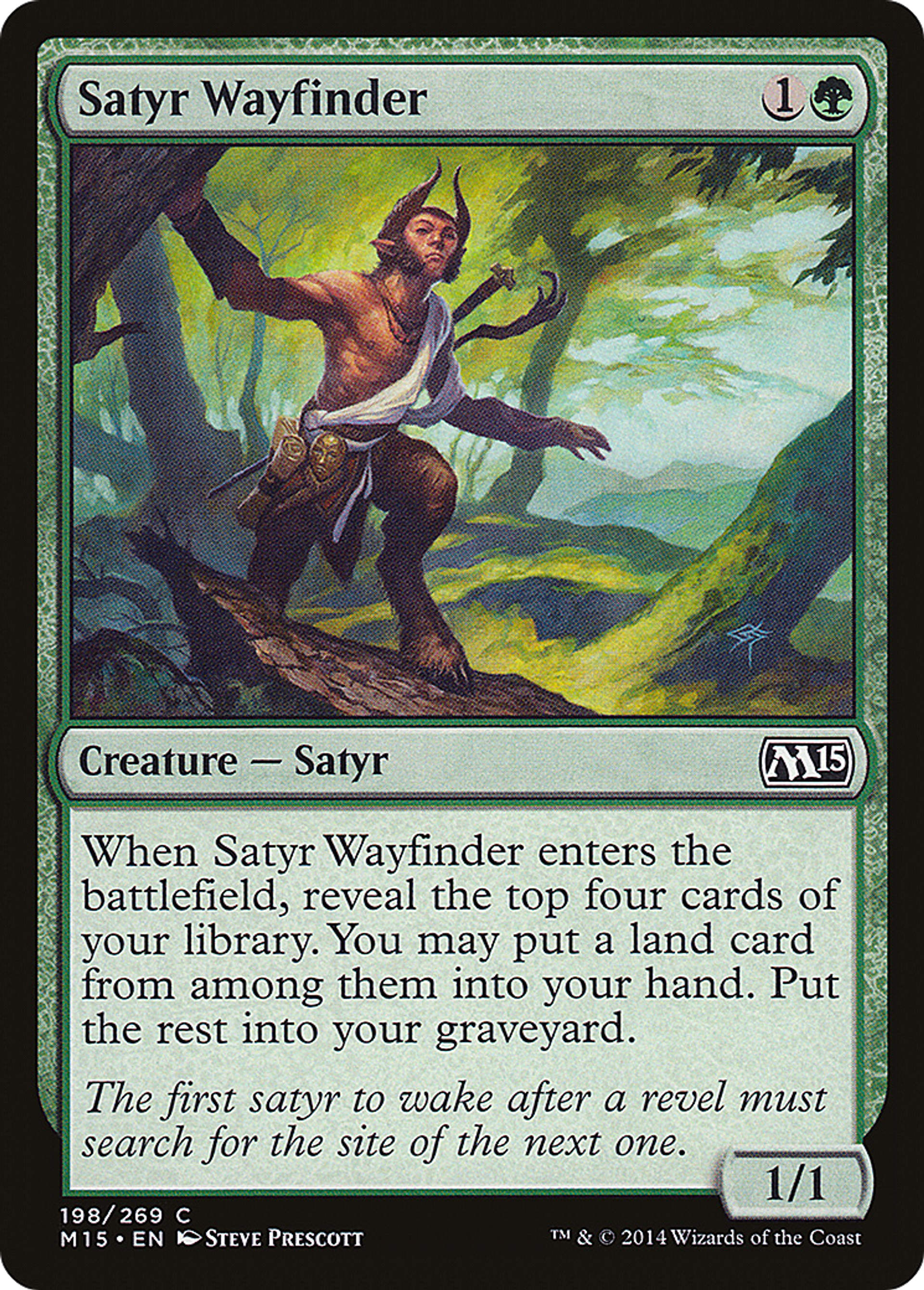 Satyr Wayfinder — Magic 2015 — Magic: The Gathering