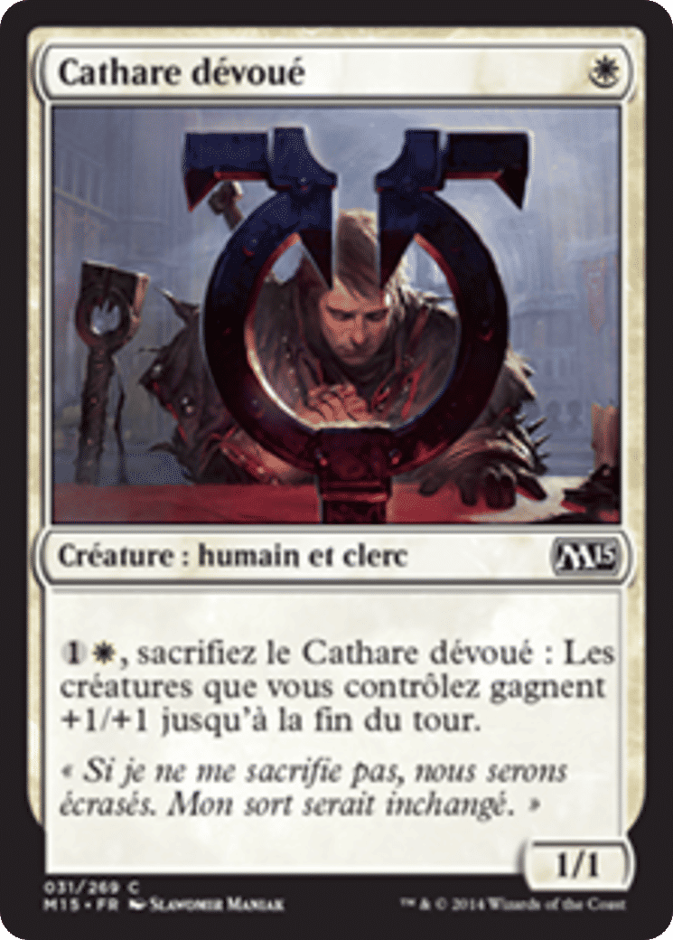 Cathare dévoué — Magic 2015 — Magic: The Gathering