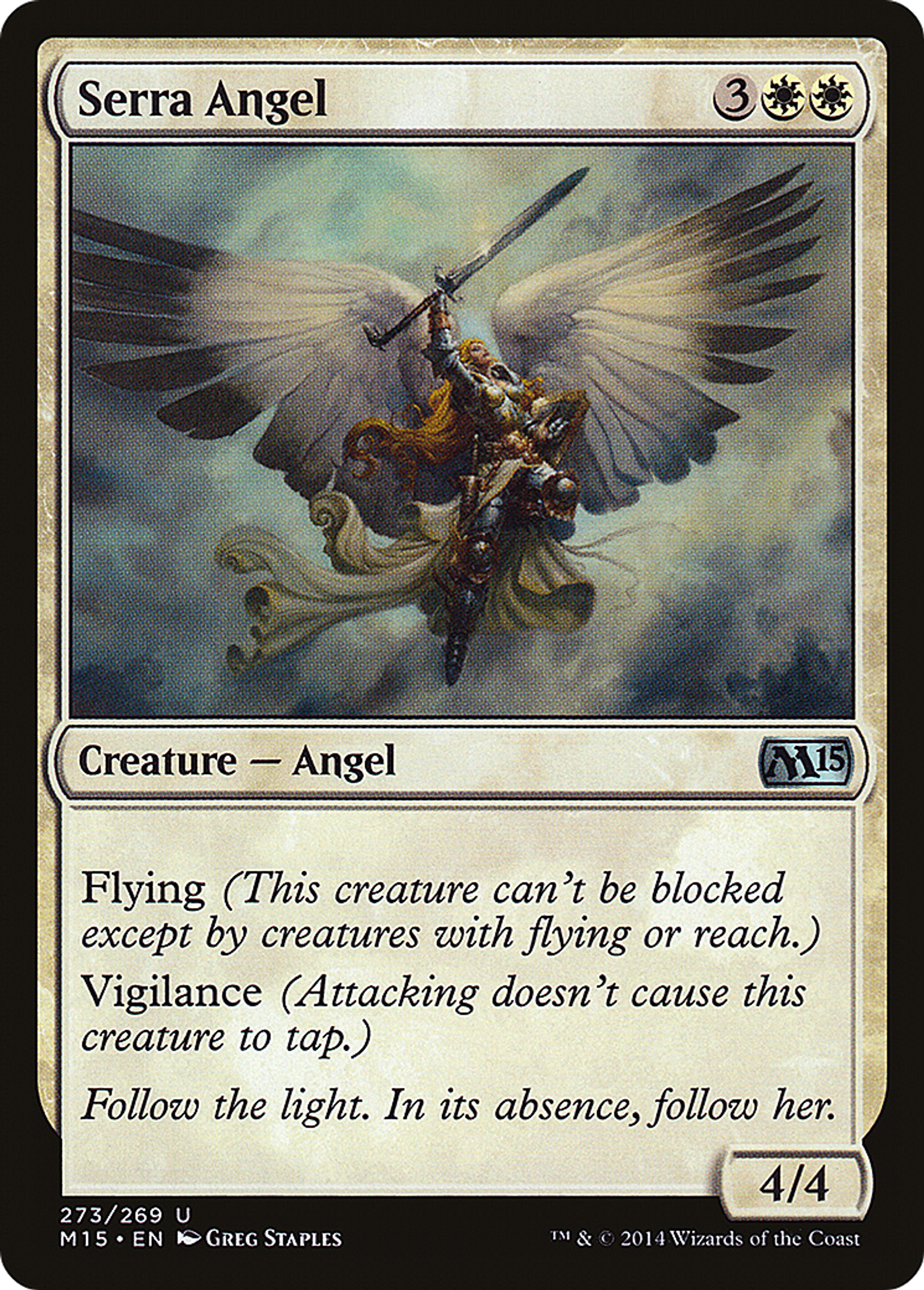 Serra Angel — Magic 2015 — Magic: The Gathering