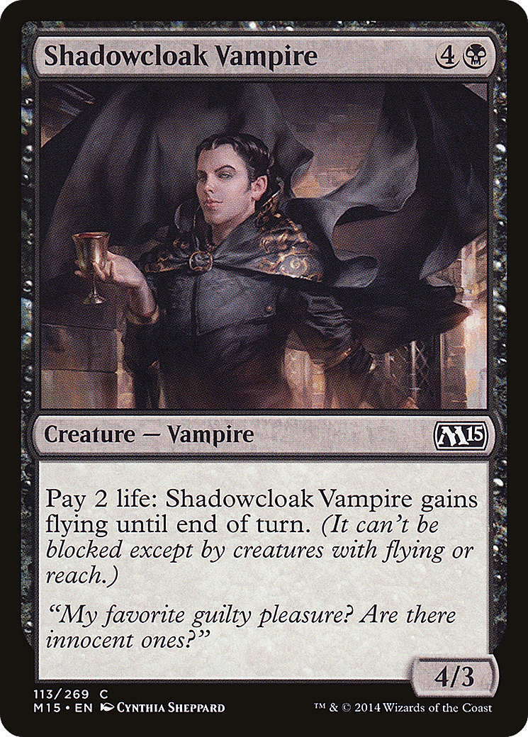 Shadowcloak Vampire — Magic 2015 — Magic: The Gathering