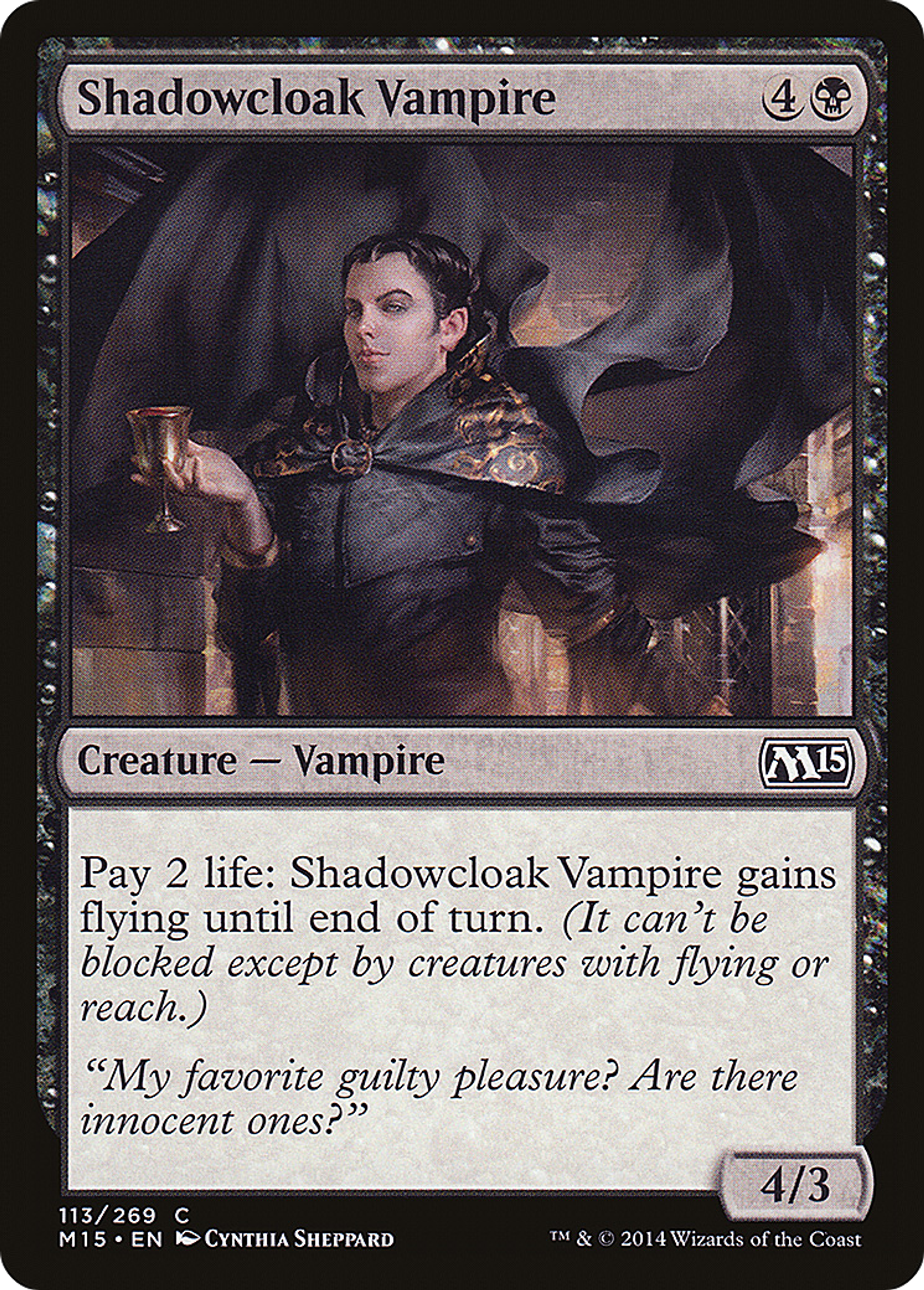 Shadowcloak Vampire — Magic 2015 — Magic: The Gathering