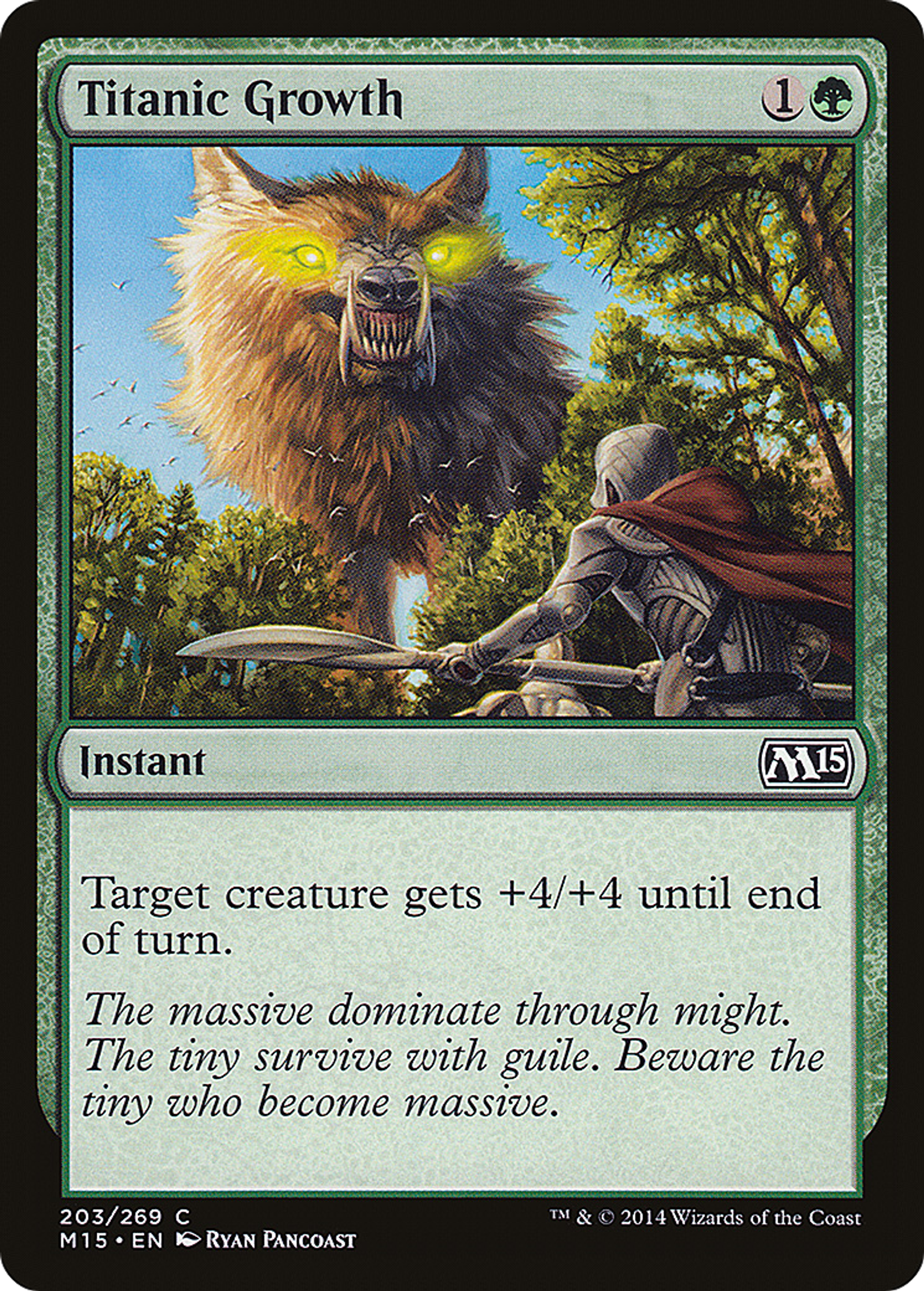 Titanic Growth — Magic 2015 — Magic: The Gathering