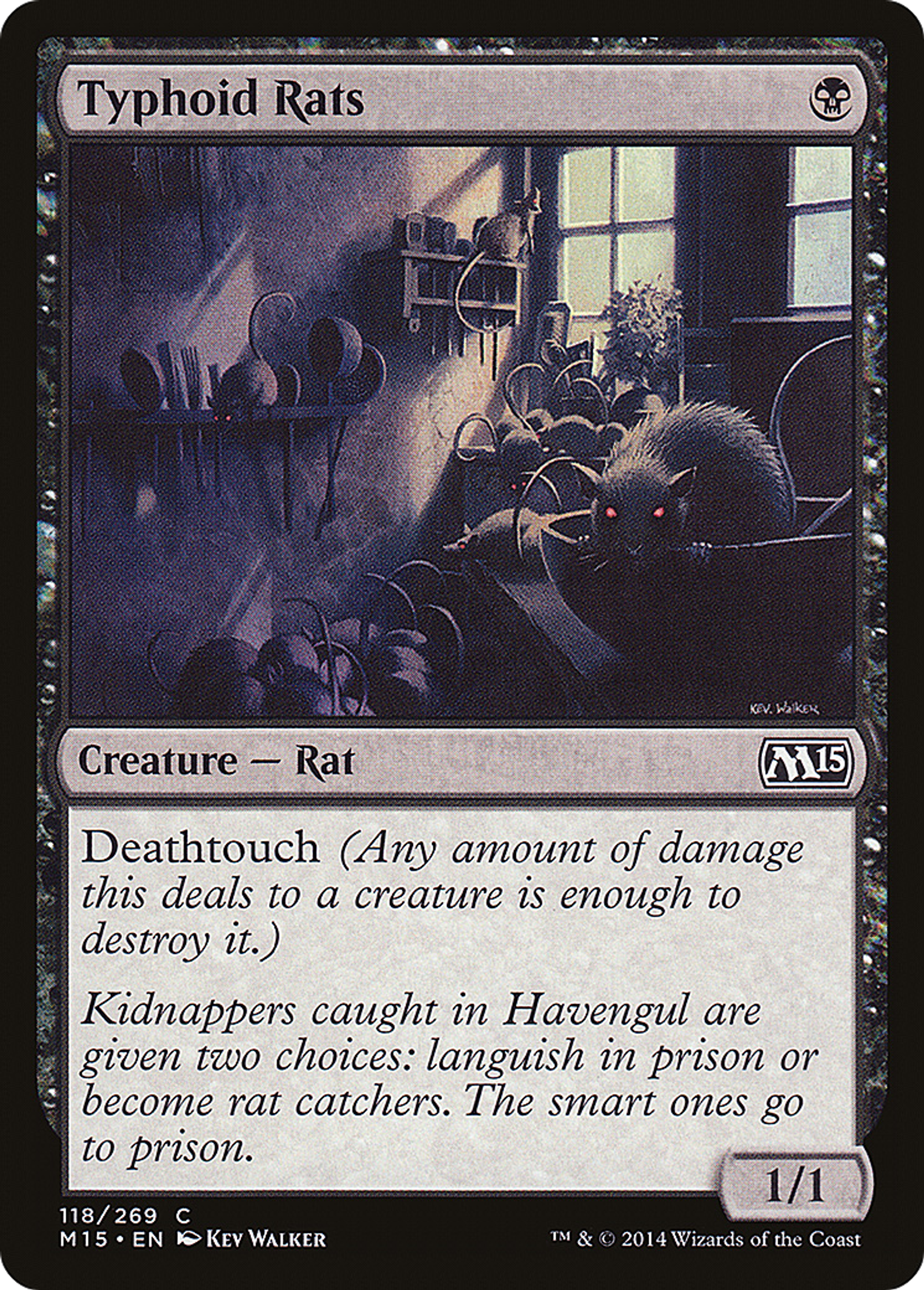 Typhoid Rats — Magic 2015 — Magic: The Gathering