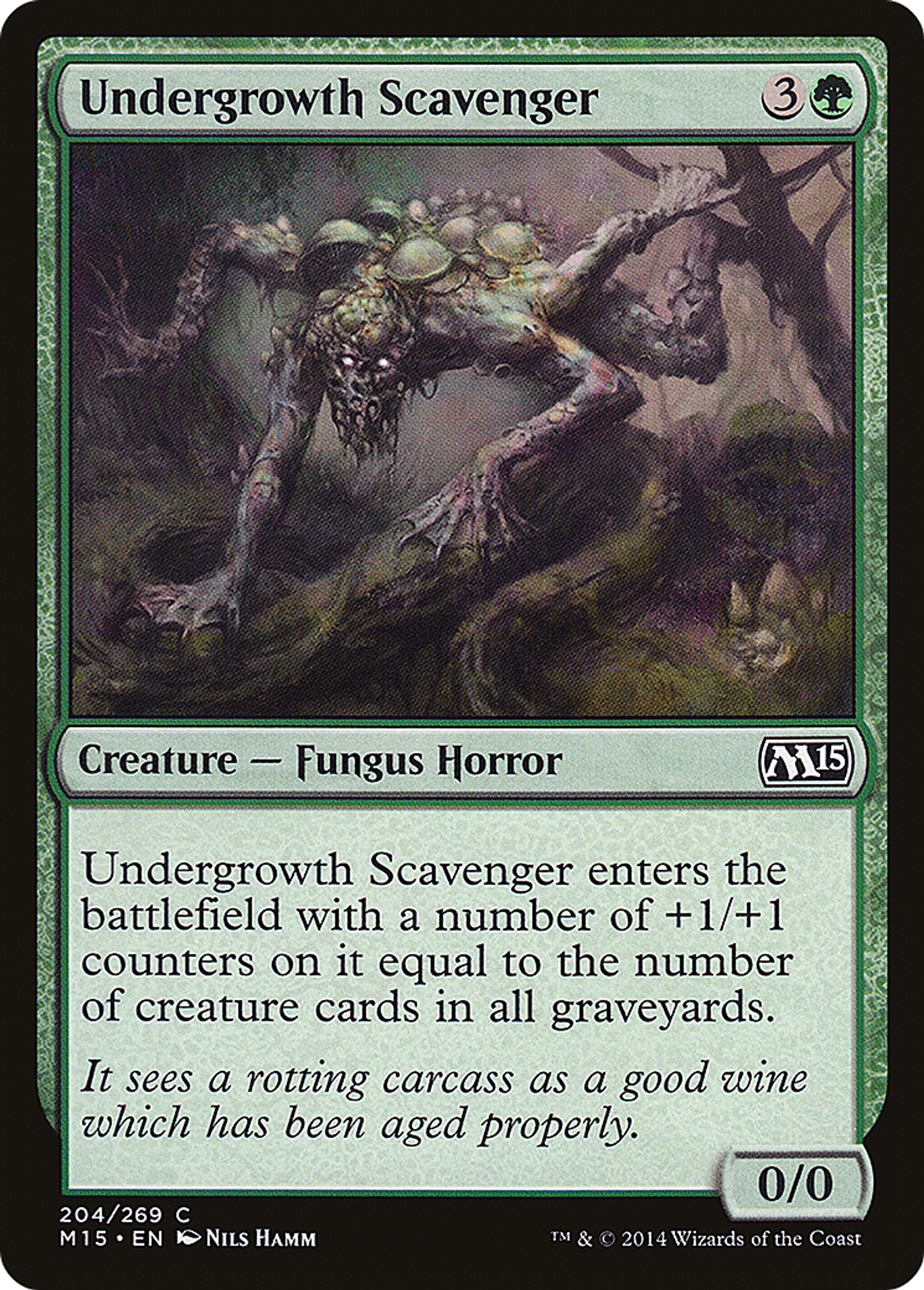 Undergrowth Scavenger — Magic 2015 — Magic: The Gathering