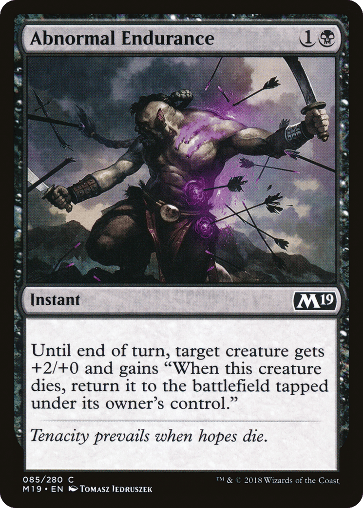 Abnormal Endurance — Core Set 2019 — Magic: The Gathering