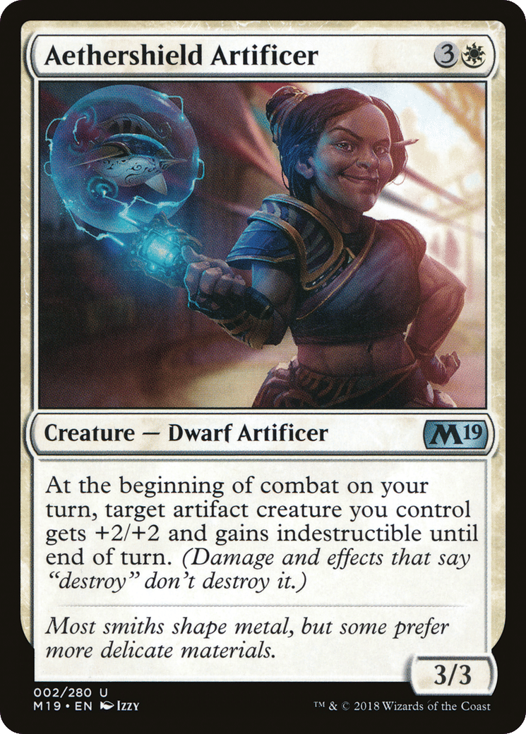 Aethershield Artificer — Core Set 2019 — Magic: The Gathering