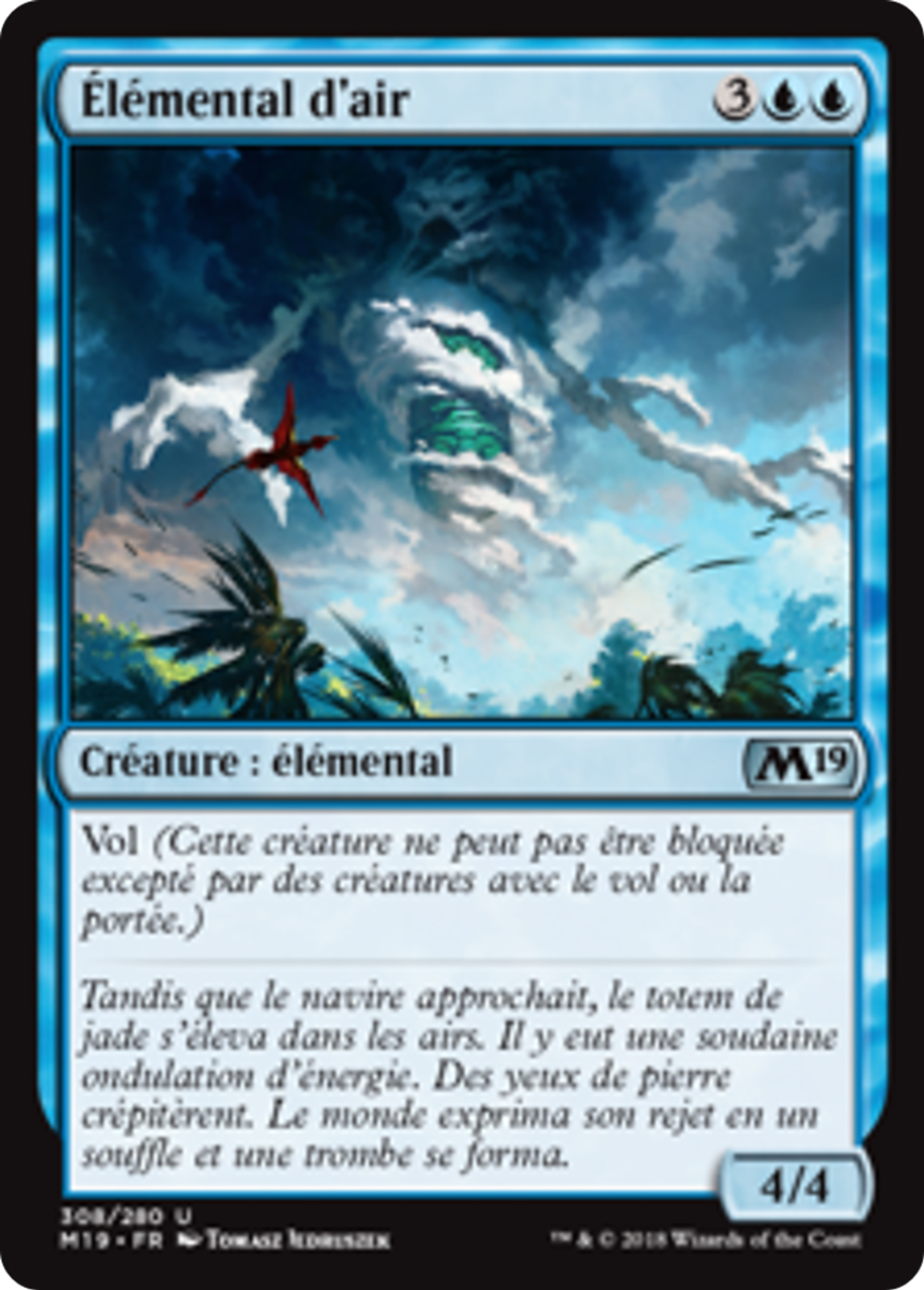 Élémental d'air — Core Set 2019 — Magic: The Gathering