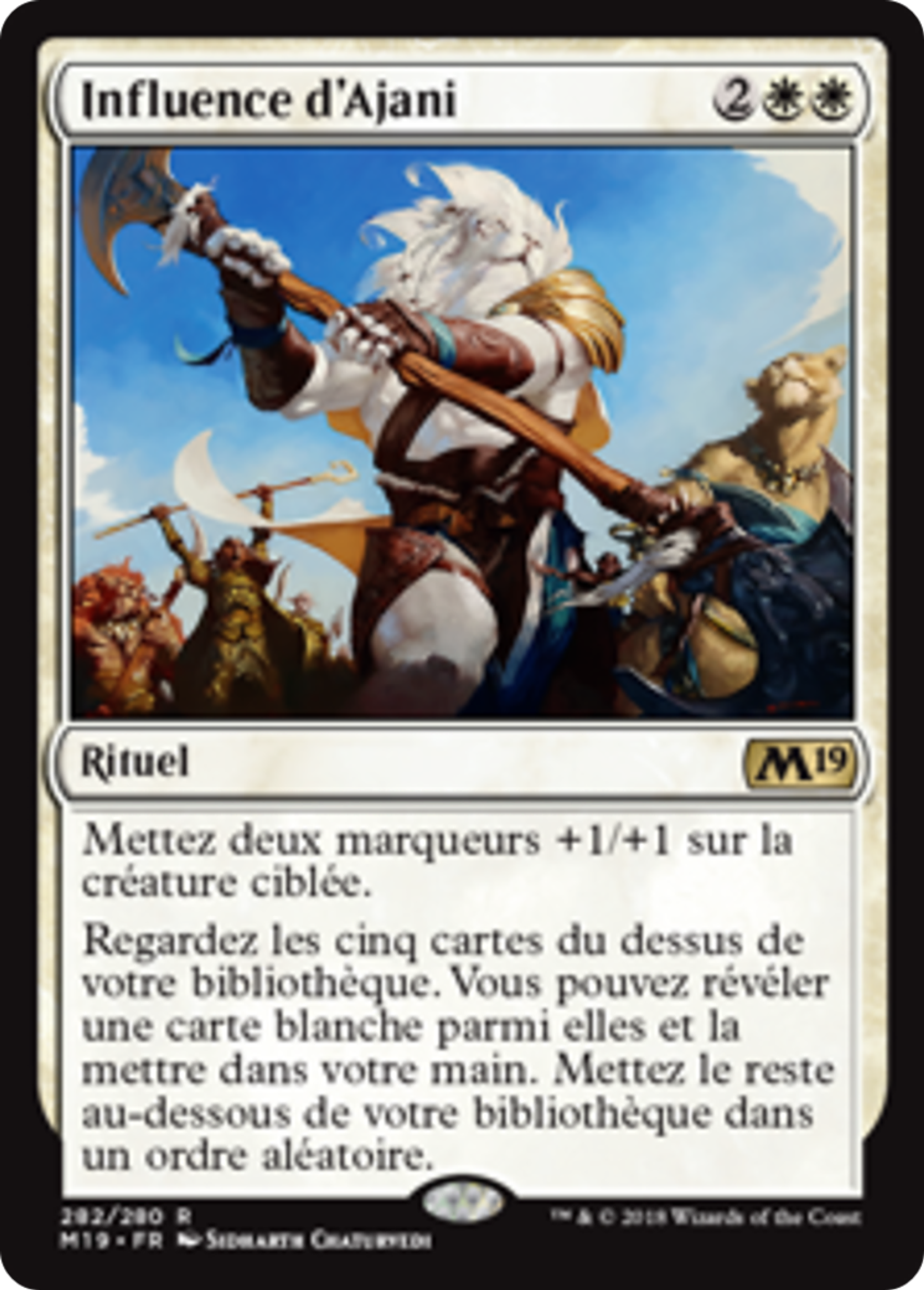 Influence d'Ajani — Core Set 2019 — Magic: The Gathering