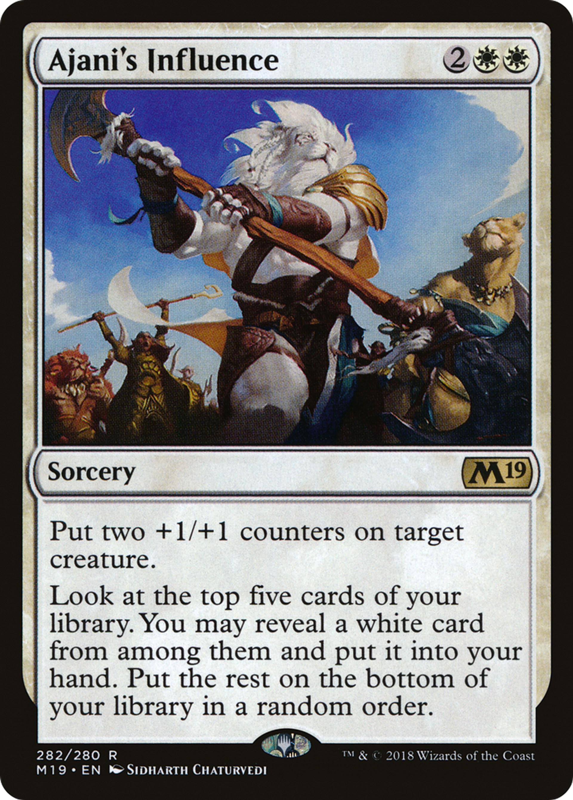 Ajani's Influence — Core Set 2019 — Magic: The Gathering