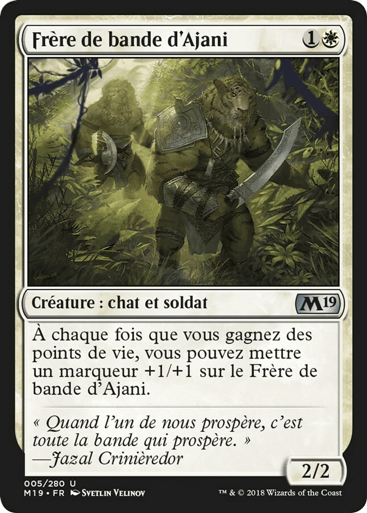 Frère de bande d'Ajani — Core Set 2019 — Magic: The Gathering