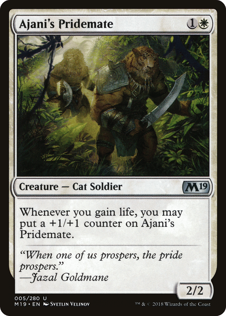 Ajani's Pridemate — Core Set 2019 — Magic: The Gathering