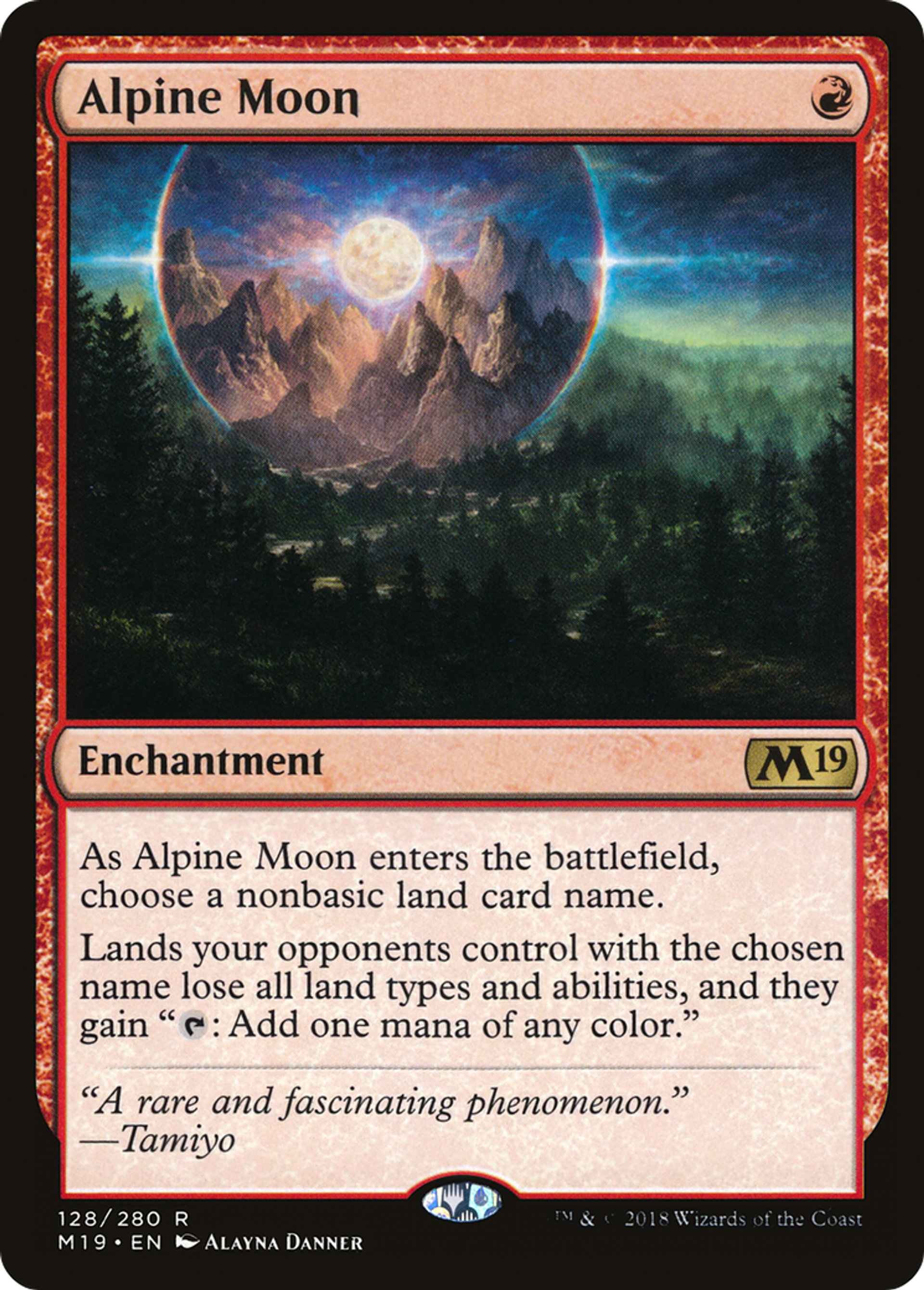 Alpine Moon — Core Set 2019 — Magic: The Gathering