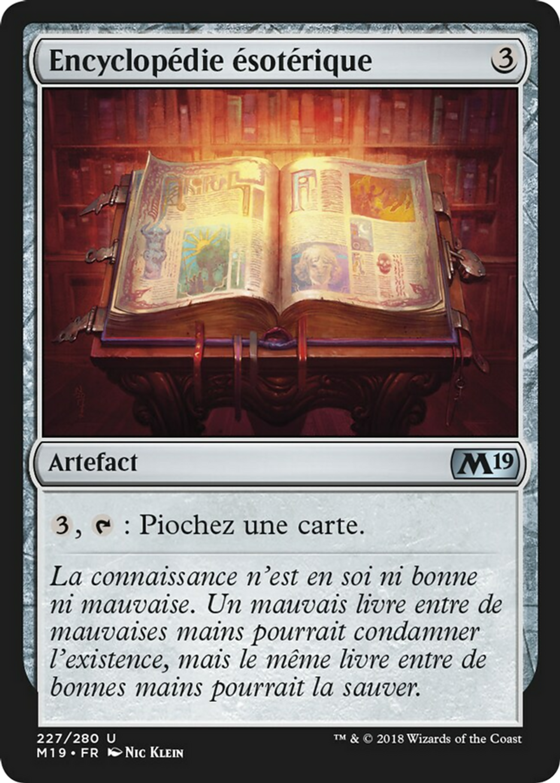 Encyclopédie ésotérique — Core Set 2019 — Magic: The Gathering