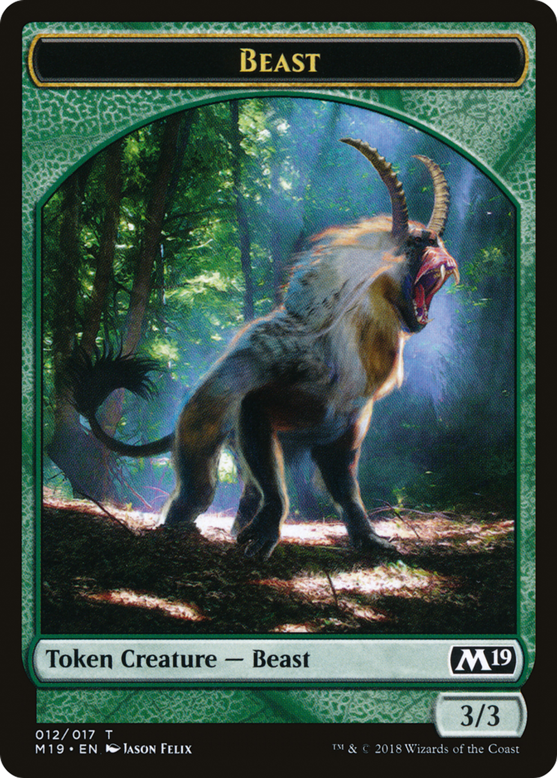 Beast — Core Set 2019 — Magic: The Gathering