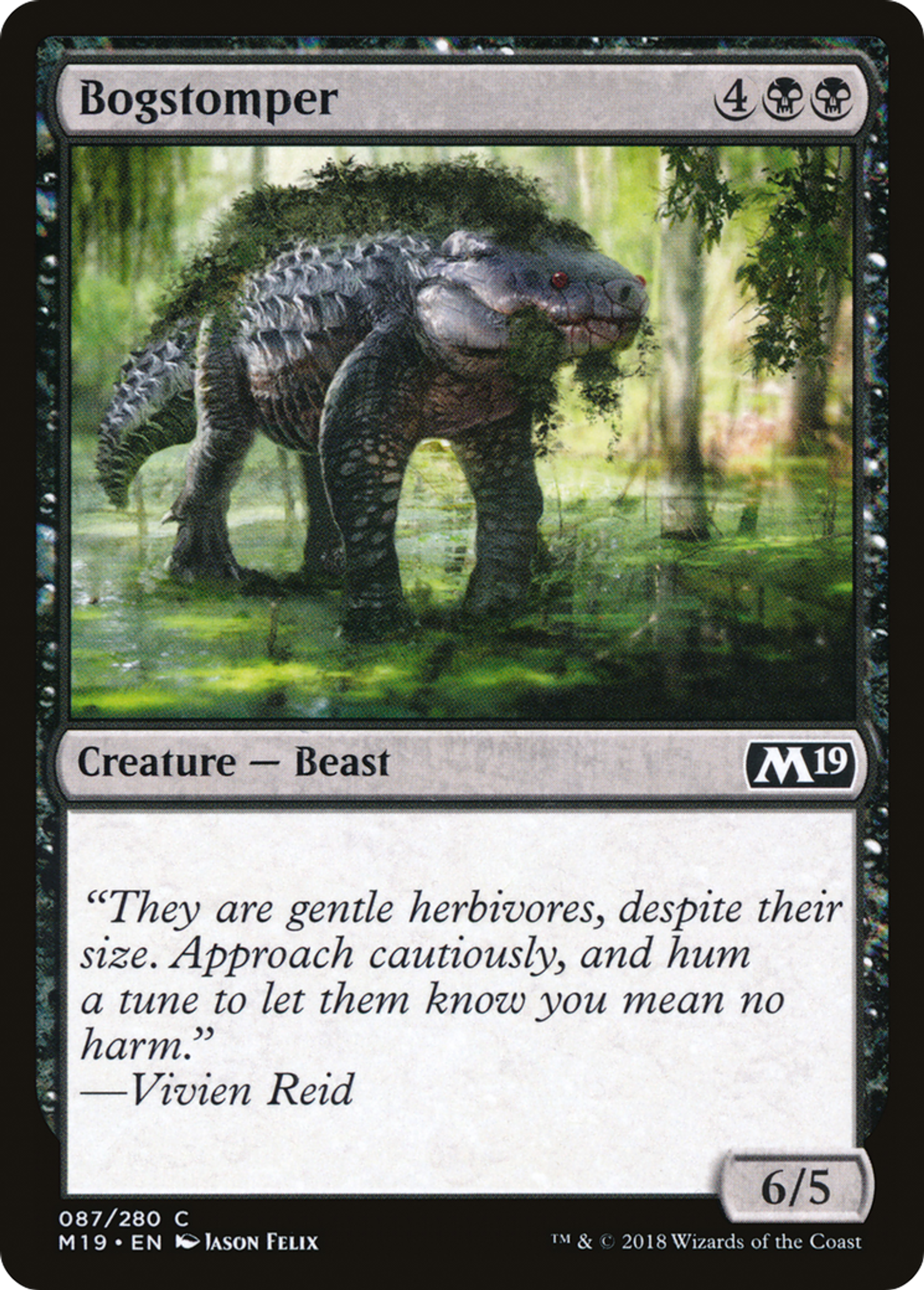 Bogstomper — Core Set 2019 — Magic: The Gathering