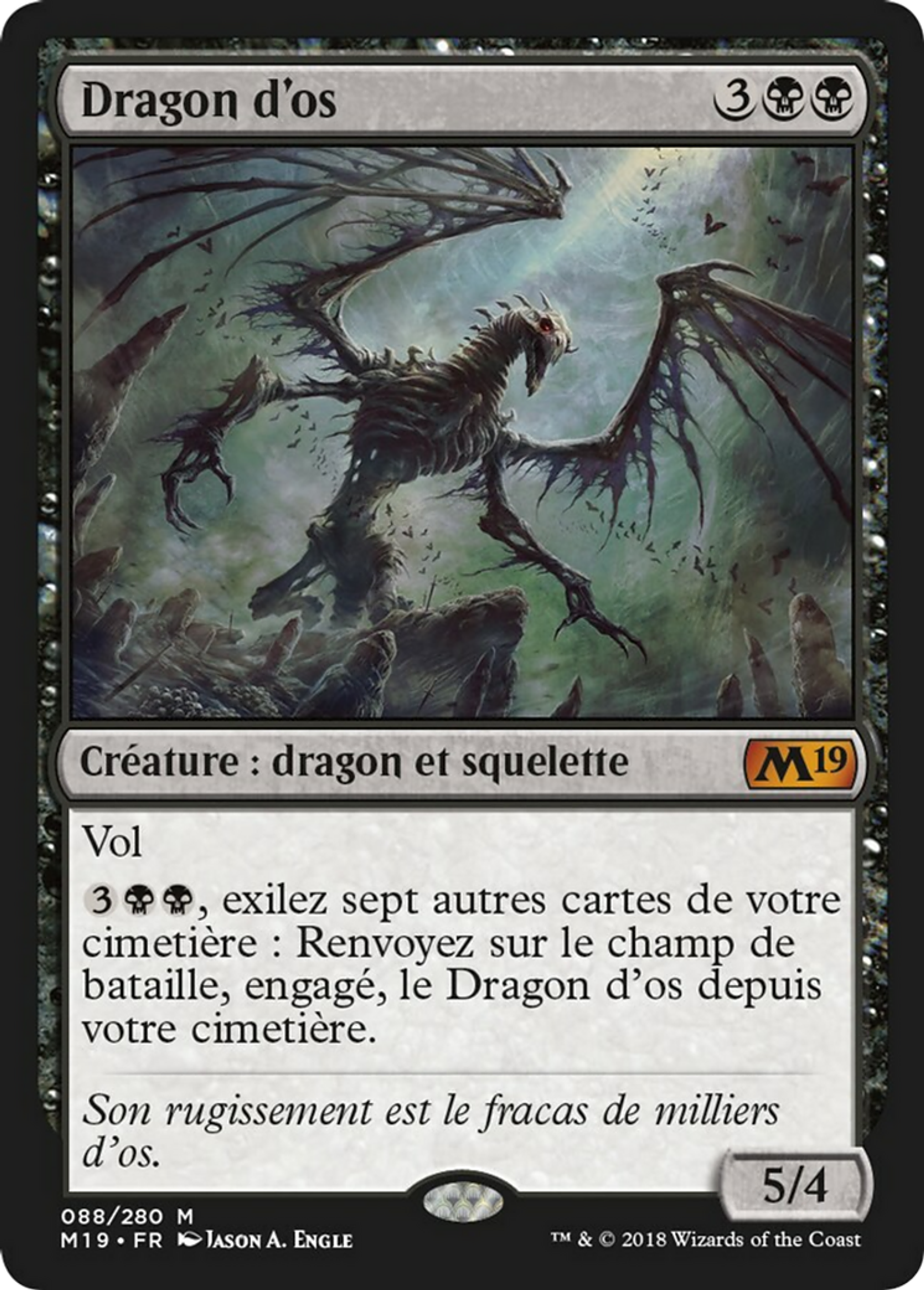 Dragon d'os — Core Set 2019 — Magic: The Gathering