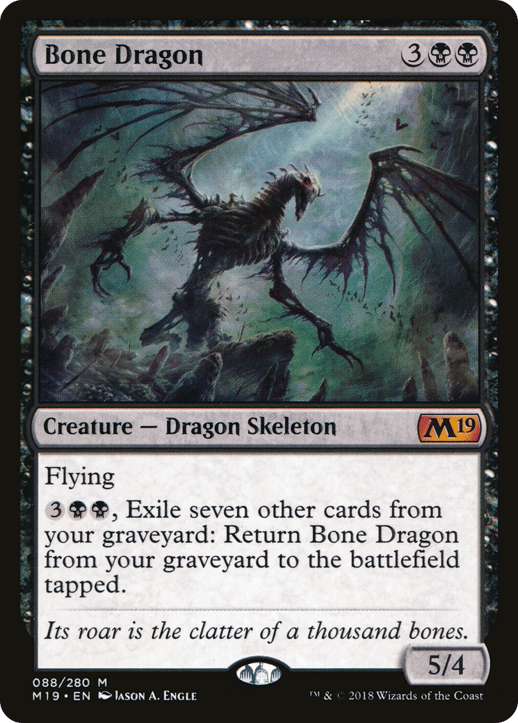 Bone Dragon — Core Set 2019 — Magic: The Gathering