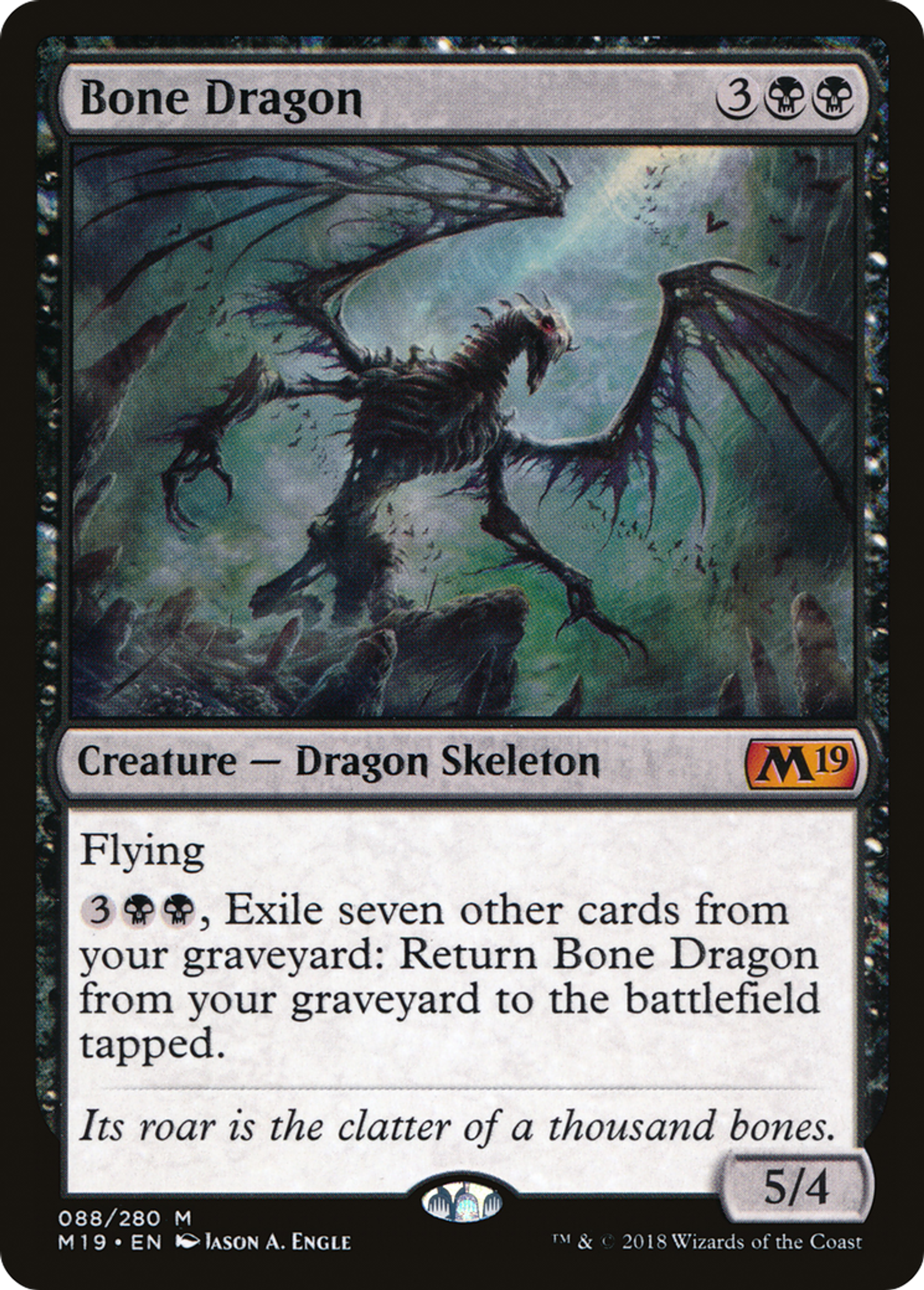Bone Dragon — Core Set 2019 — Magic: The Gathering