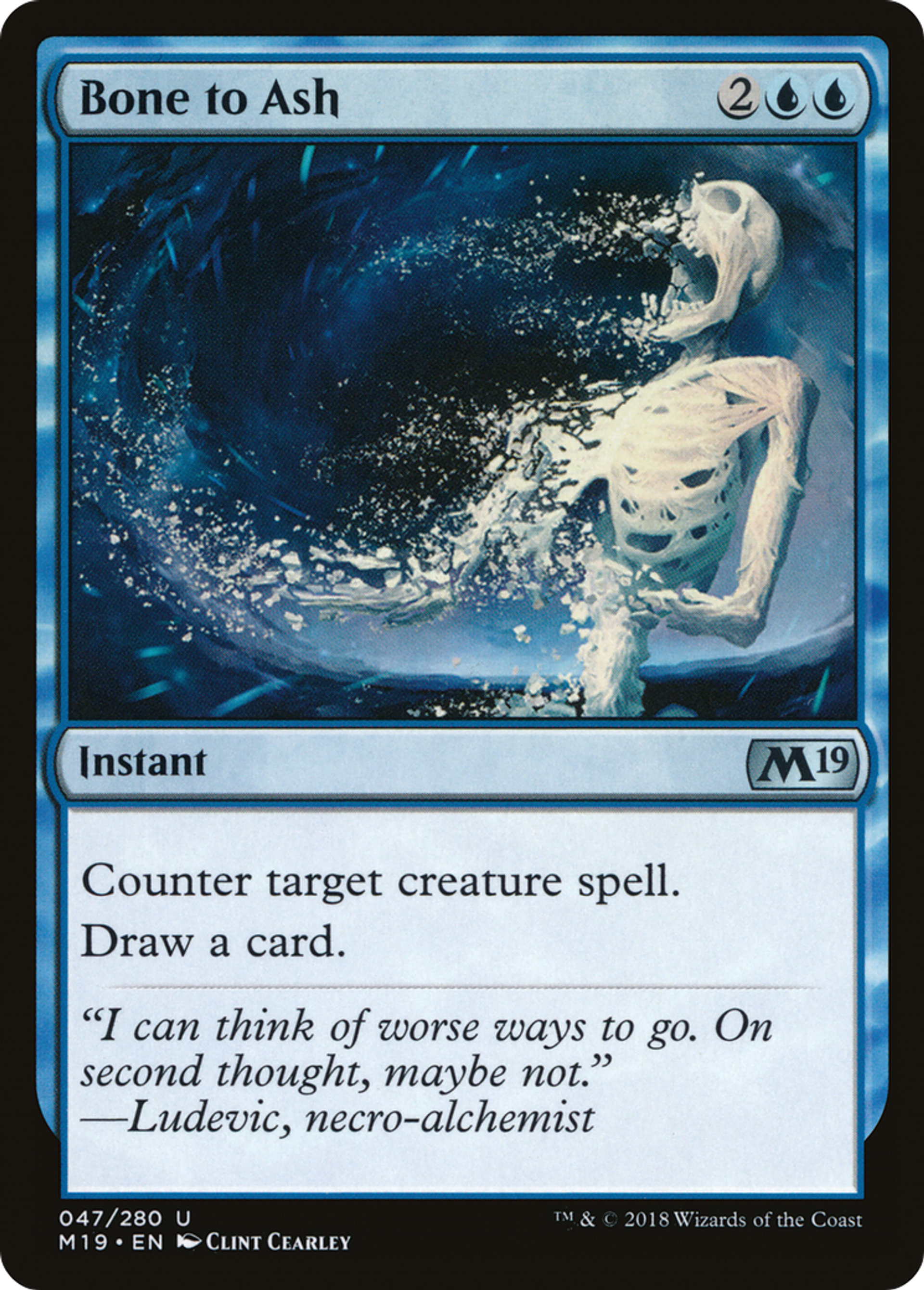 Bone to Ash — Core Set 2019 — Magic: The Gathering