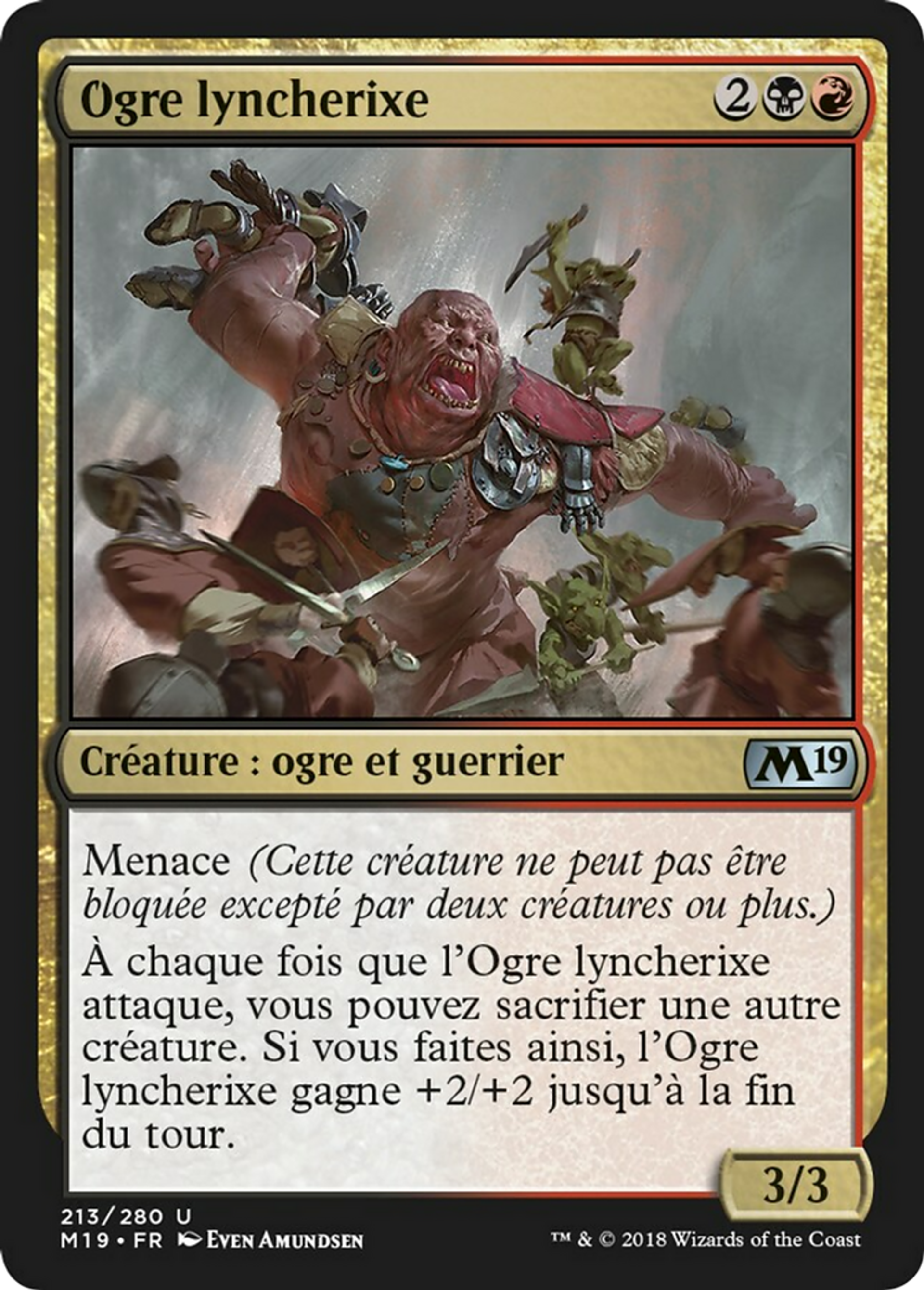 Ogre lyncherixe — Core Set 2019 — Magic: The Gathering