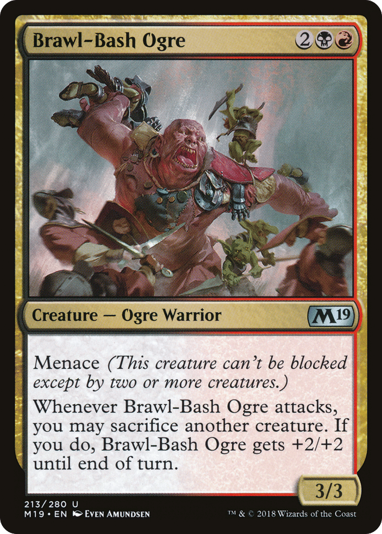 Brawl-Bash Ogre — Core Set 2019 — Magic: The Gathering