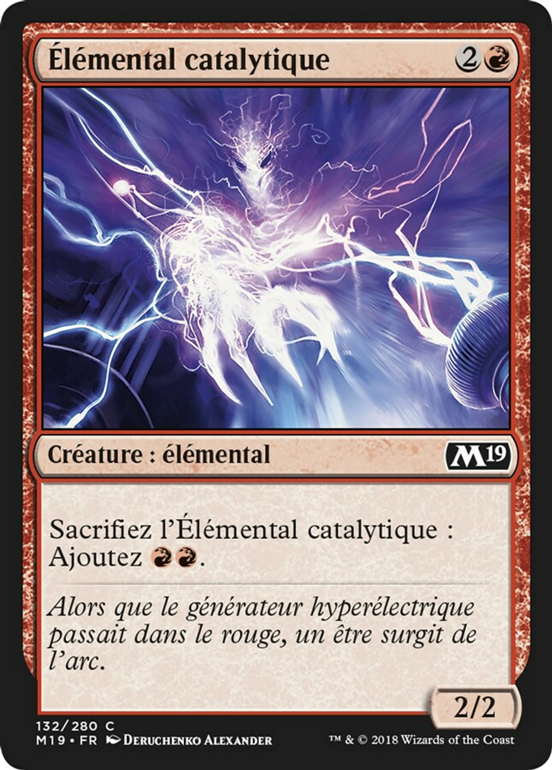 Élémental catalytique — Core Set 2019 — Magic: The Gathering