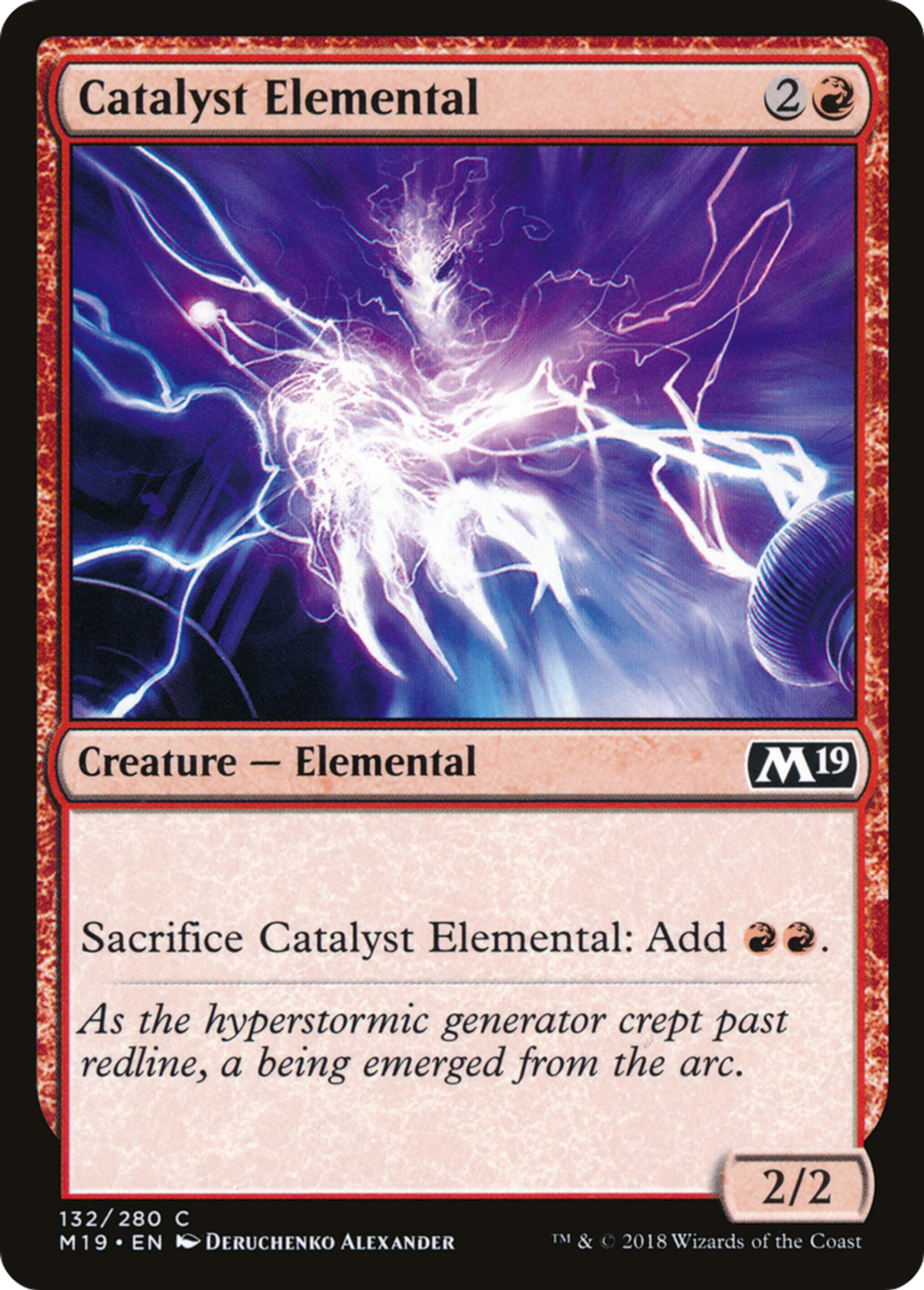 Élémental catalytique — Core Set 2019 — Magic: The Gathering