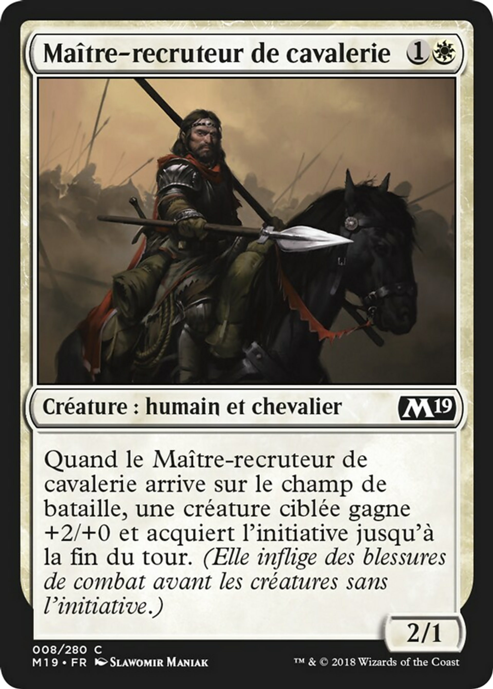 Maître-recruteur de cavalerie — Core Set 2019 — Magic: The Gathering