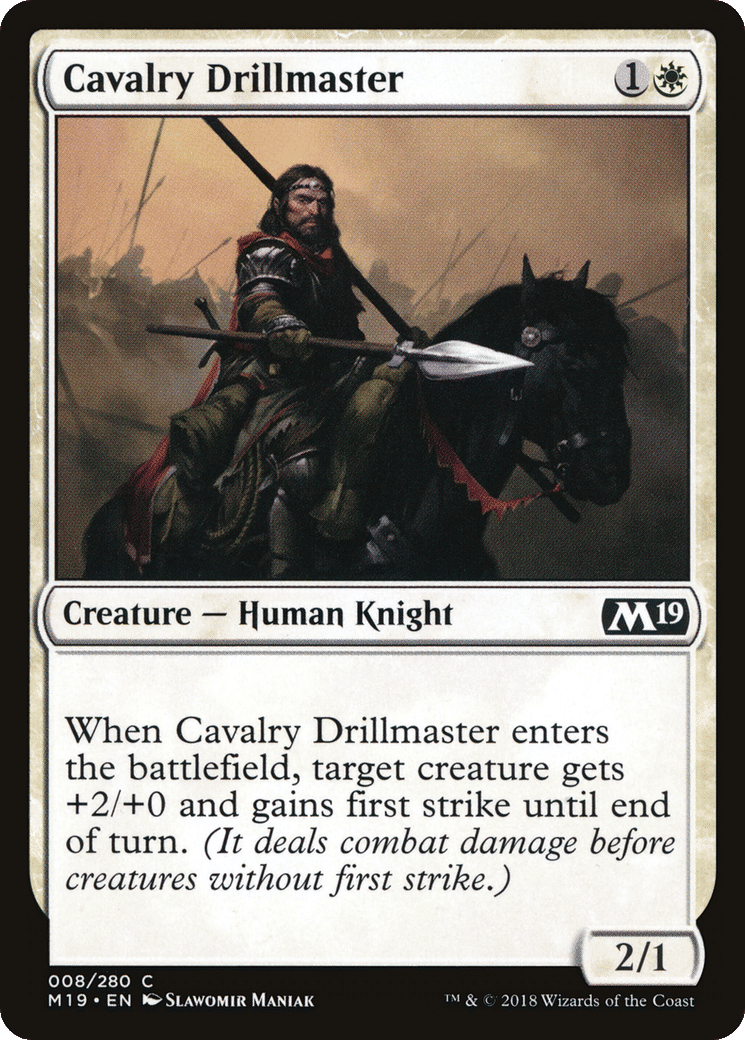 Cavalry Drillmaster — Core Set 2019 — Magic: The Gathering