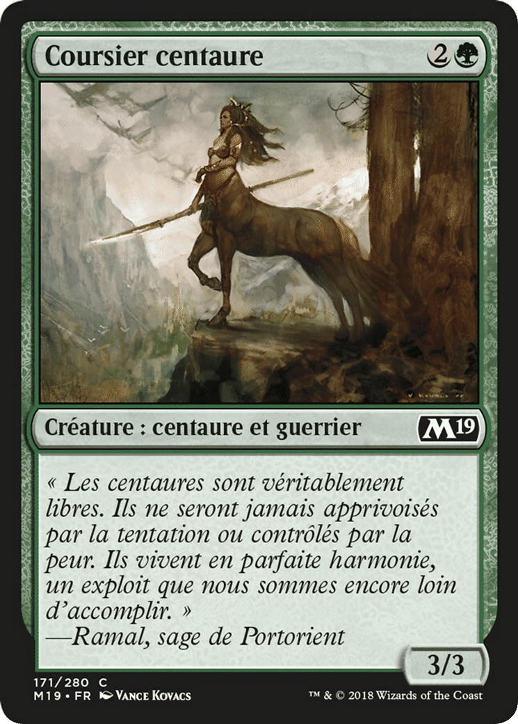 Coursier centaure — Core Set 2019 — Magic: The Gathering
