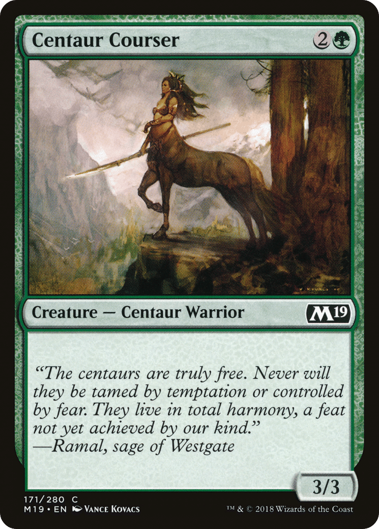 Centaur Courser — Core Set 2019 — Magic: The Gathering