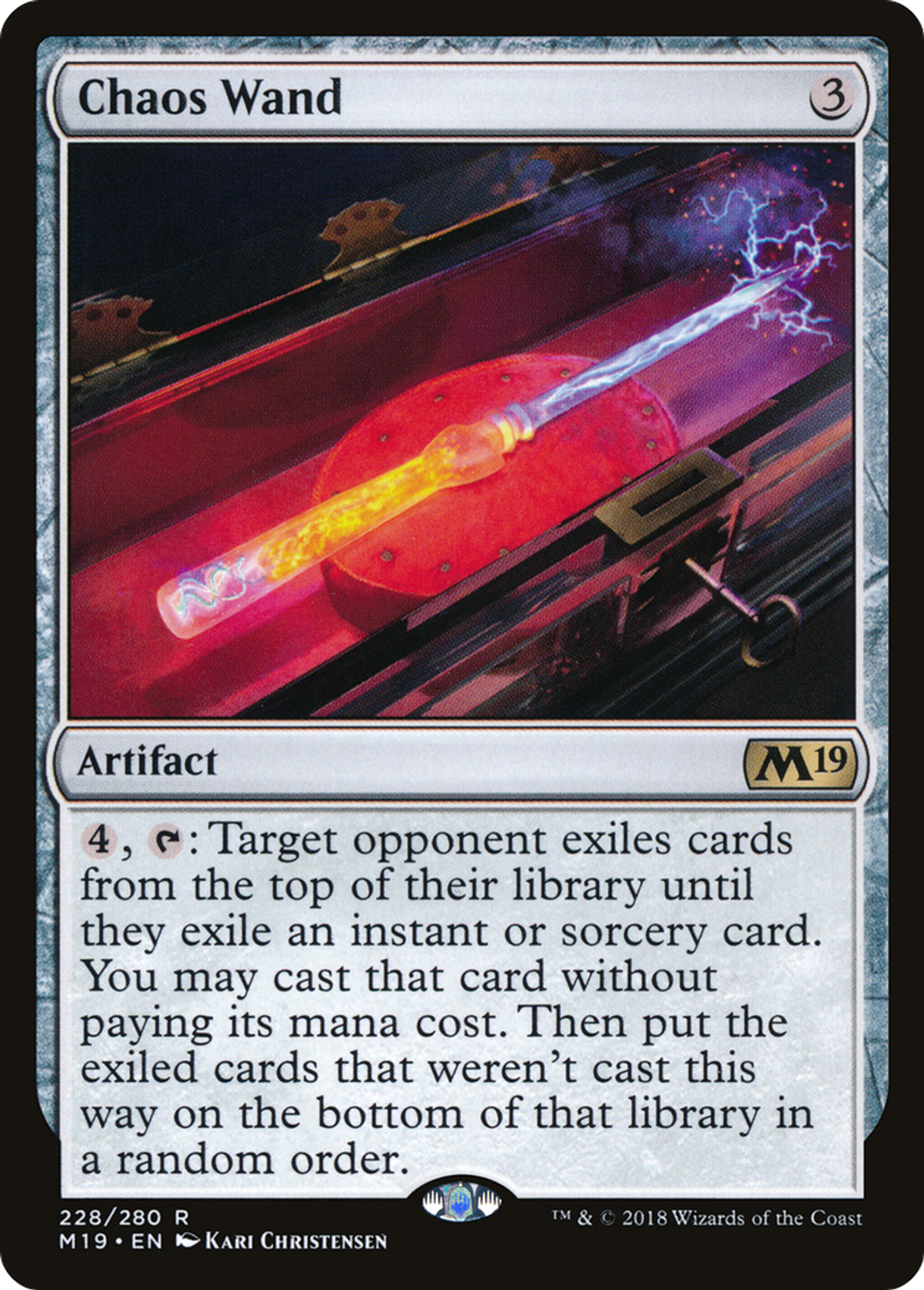 Chaos Wand — Core Set 2019 — Magic: The Gathering