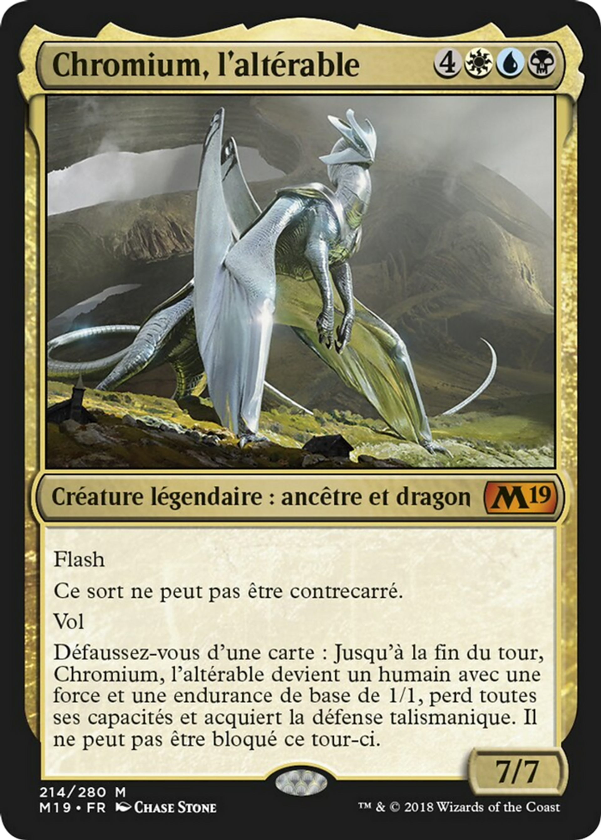 Chromium, l'altérable — Core Set 2019 — Magic: The Gathering
