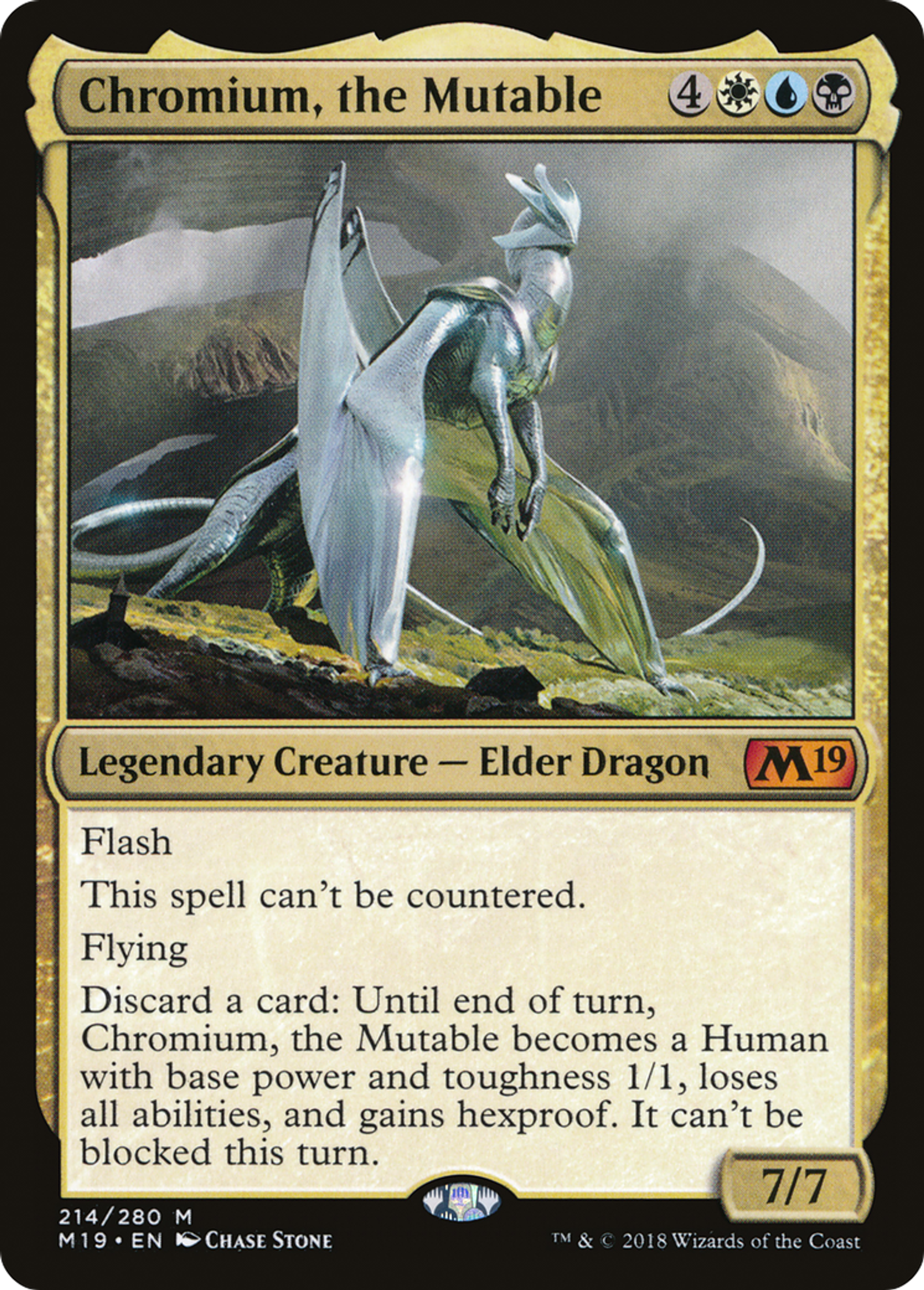 Chromium, the Mutable — Core Set 2019 — Magic: The Gathering