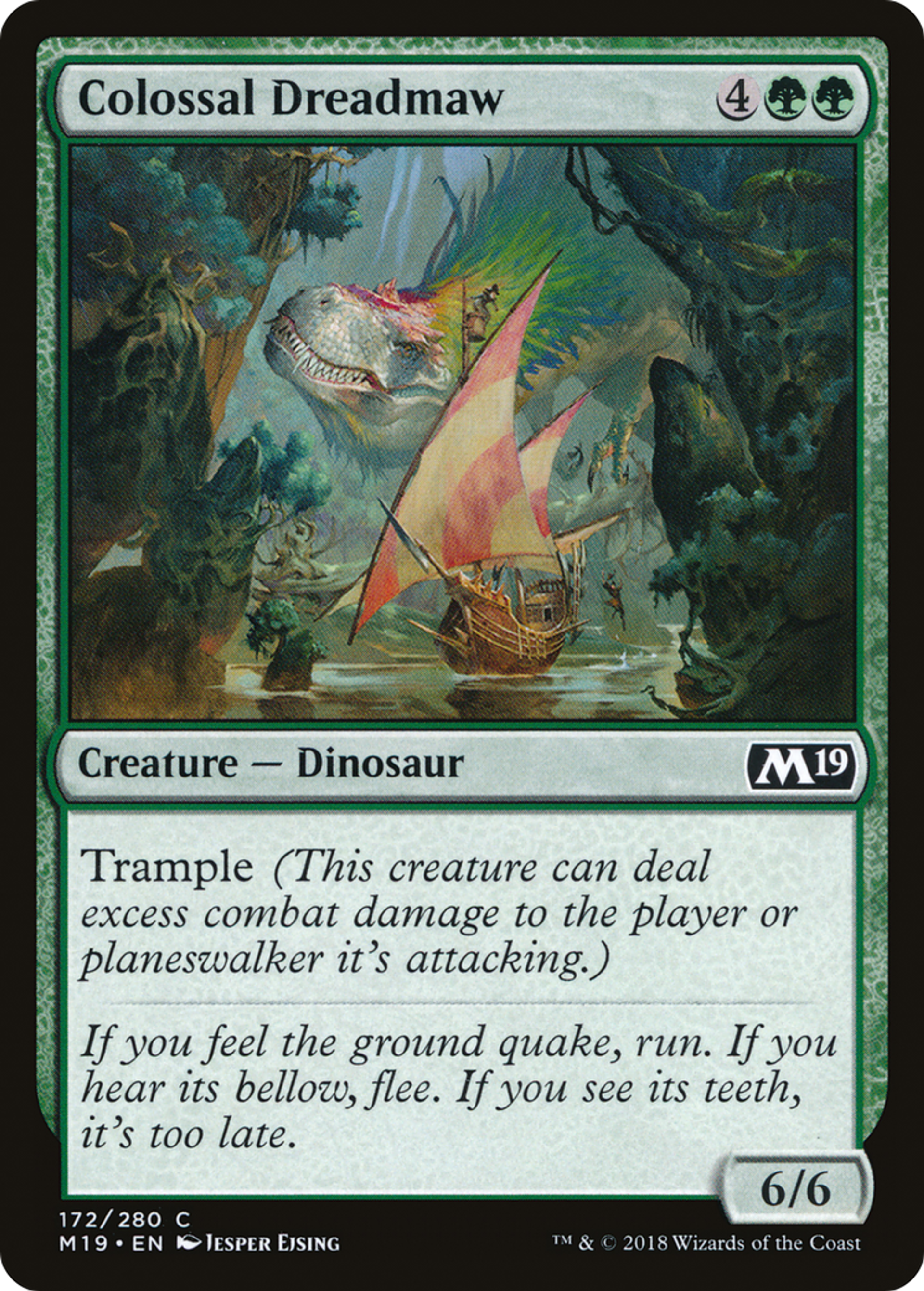 Colossal Dreadmaw — Core Set 2019 — Magic: The Gathering