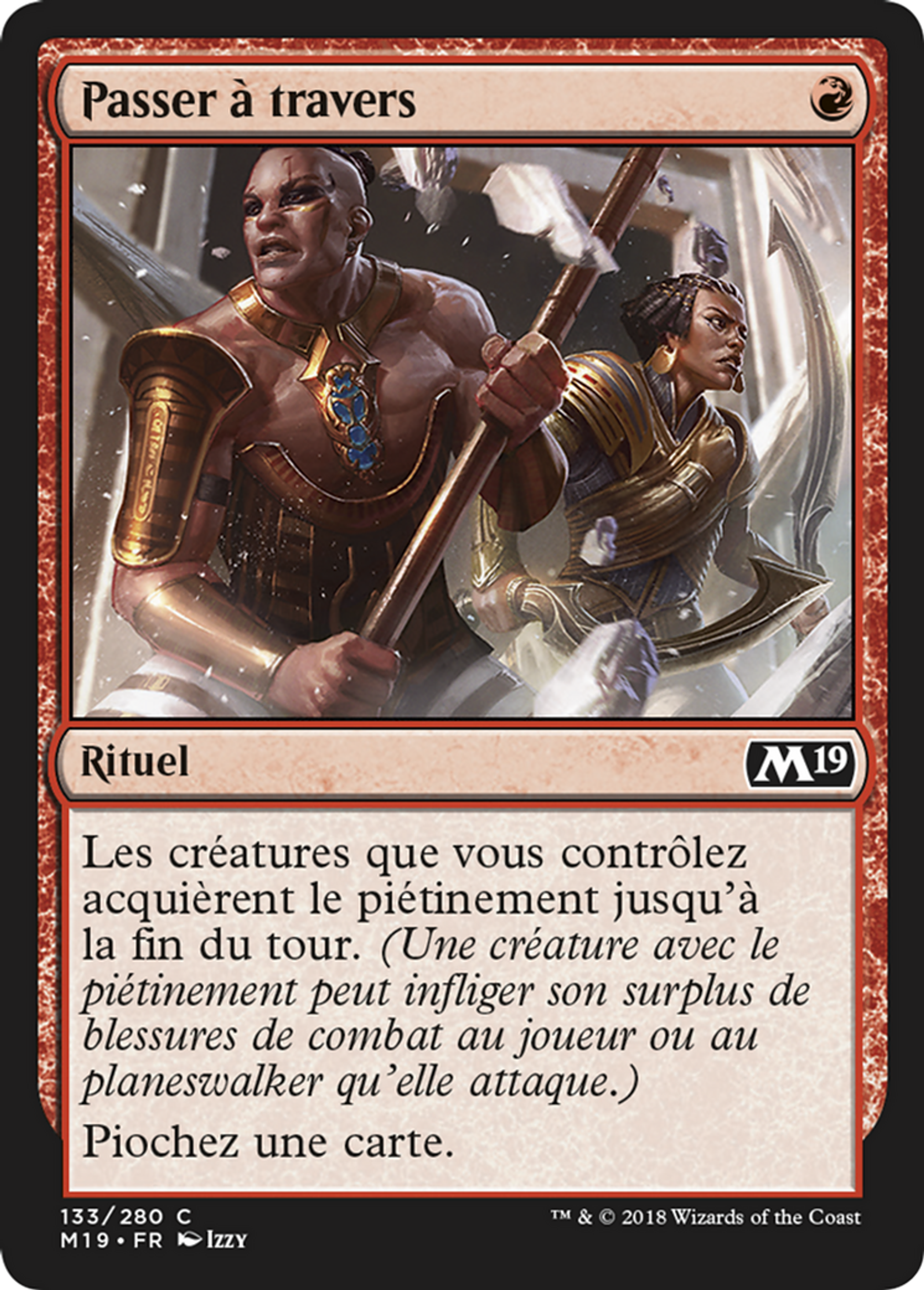 Passer à travers — Core Set 2019 — Magic: The Gathering