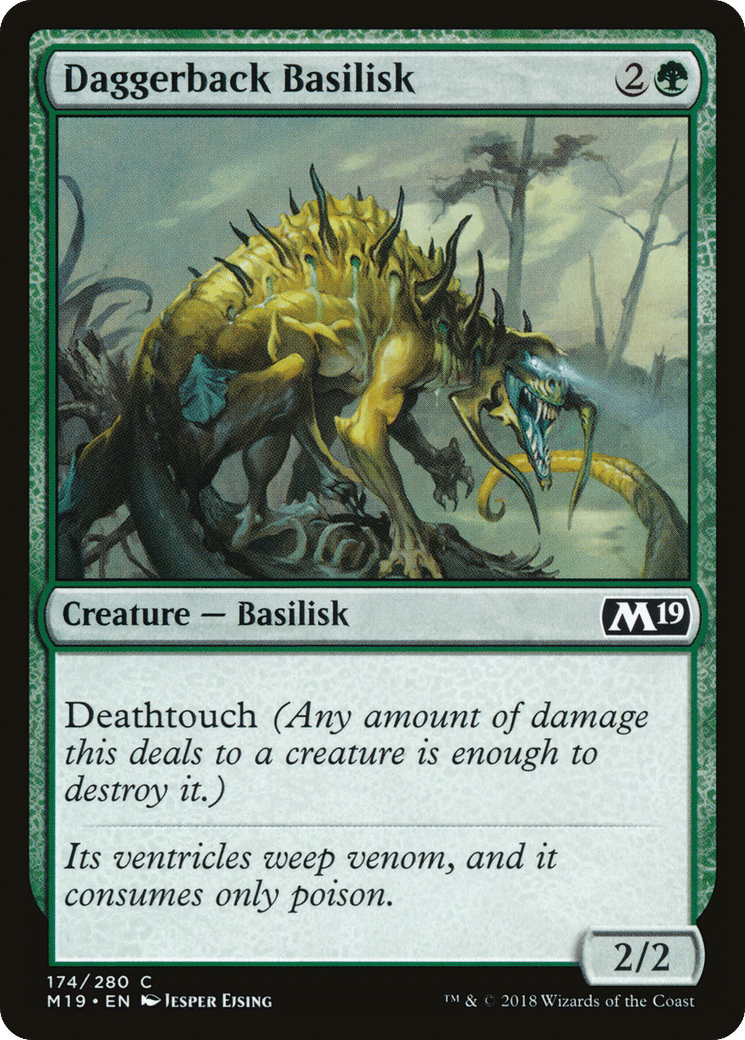 Daggerback Basilisk — Core Set 2019 — Magic: The Gathering