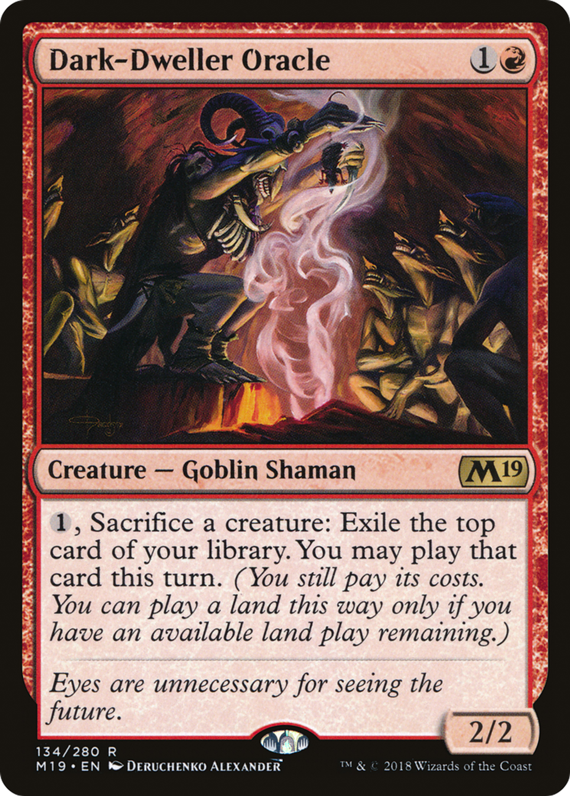 Dark-Dweller Oracle — Core Set 2019 — Magic: The Gathering